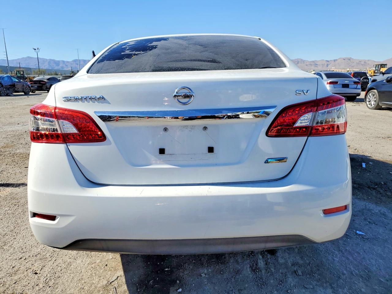 2014 Nissan Sentra Sv White vin: 3N1AB7AP3EY265028