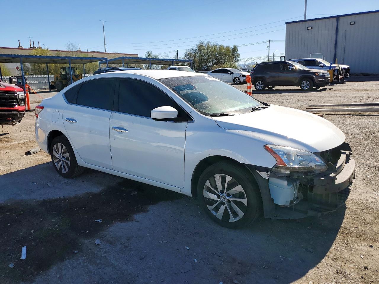 2014 Nissan Sentra Sv White vin: 3N1AB7AP3EY265028