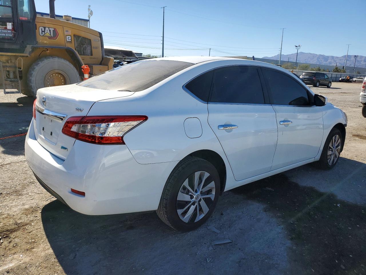 2014 Nissan Sentra Sv White vin: 3N1AB7AP3EY265028