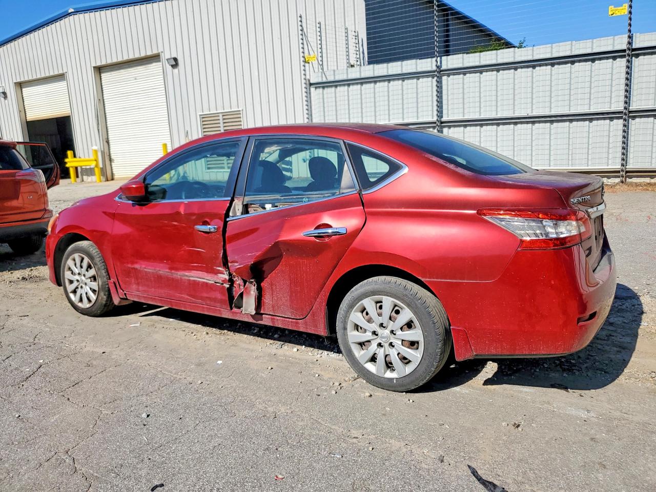 2014 Nissan Sentra Sv Red vin: 3N1AB7AP3EY271024