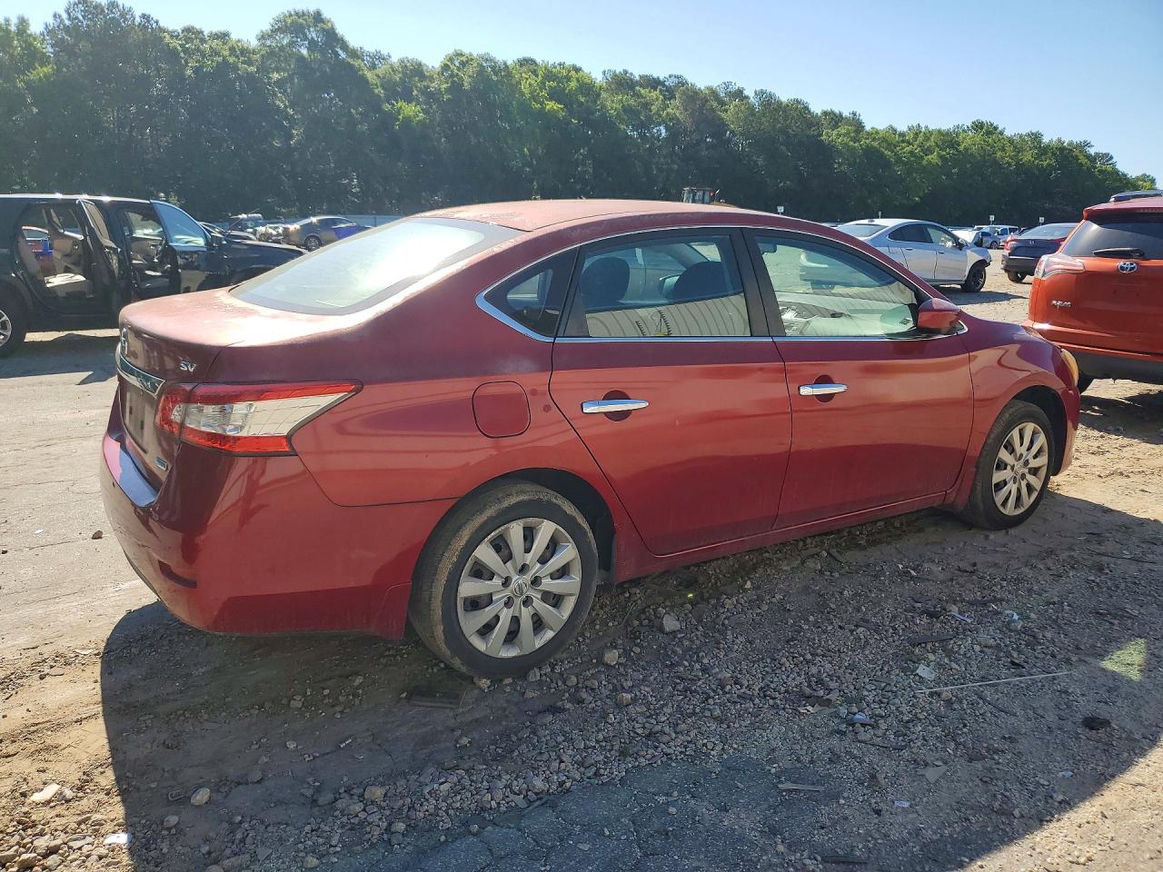 2014 Nissan Sentra Sv Red vin: 3N1AB7AP3EY271024