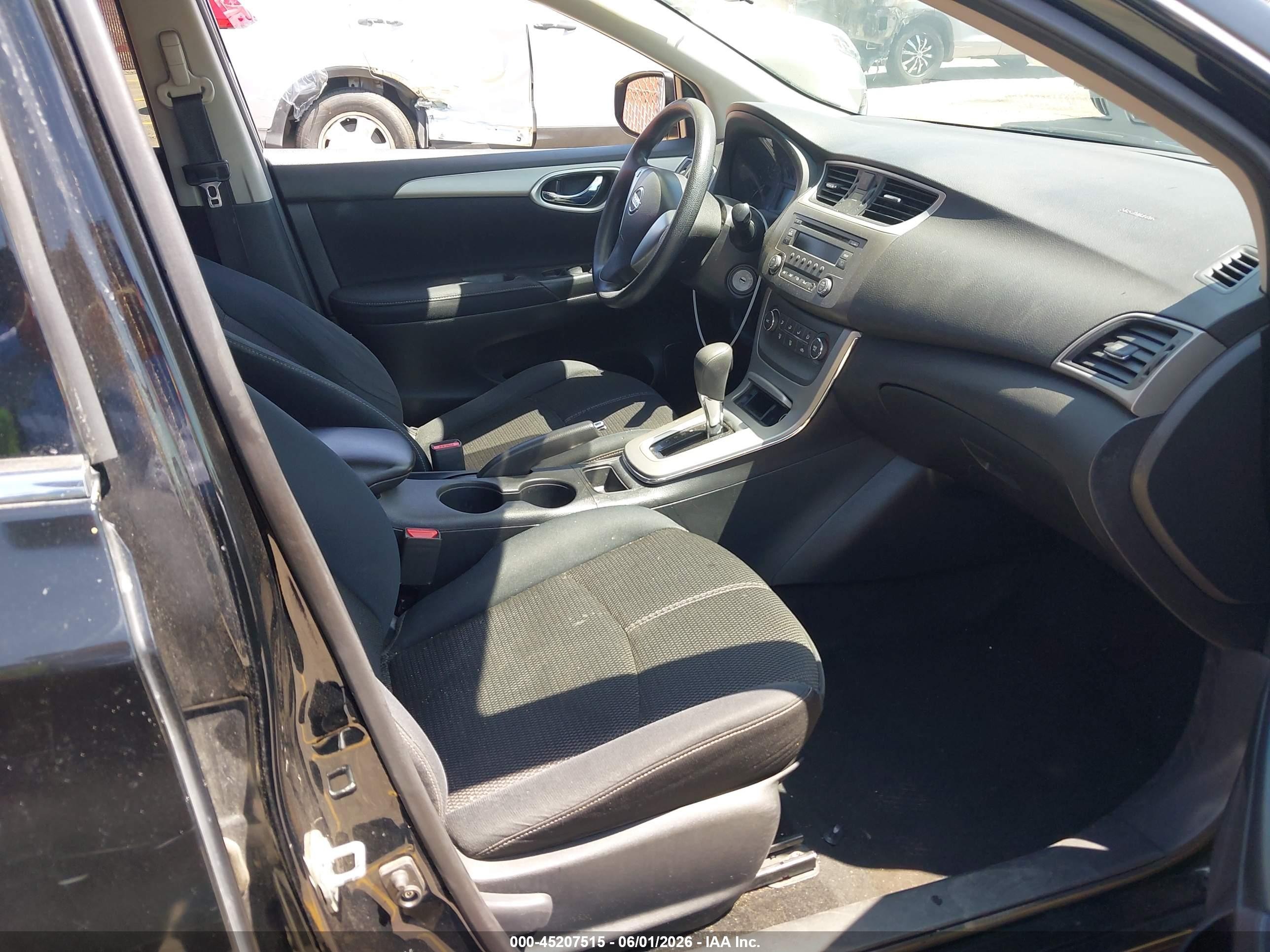 2014 Nissan Sentra S Black vin: 3N1AB7AP3EY279589