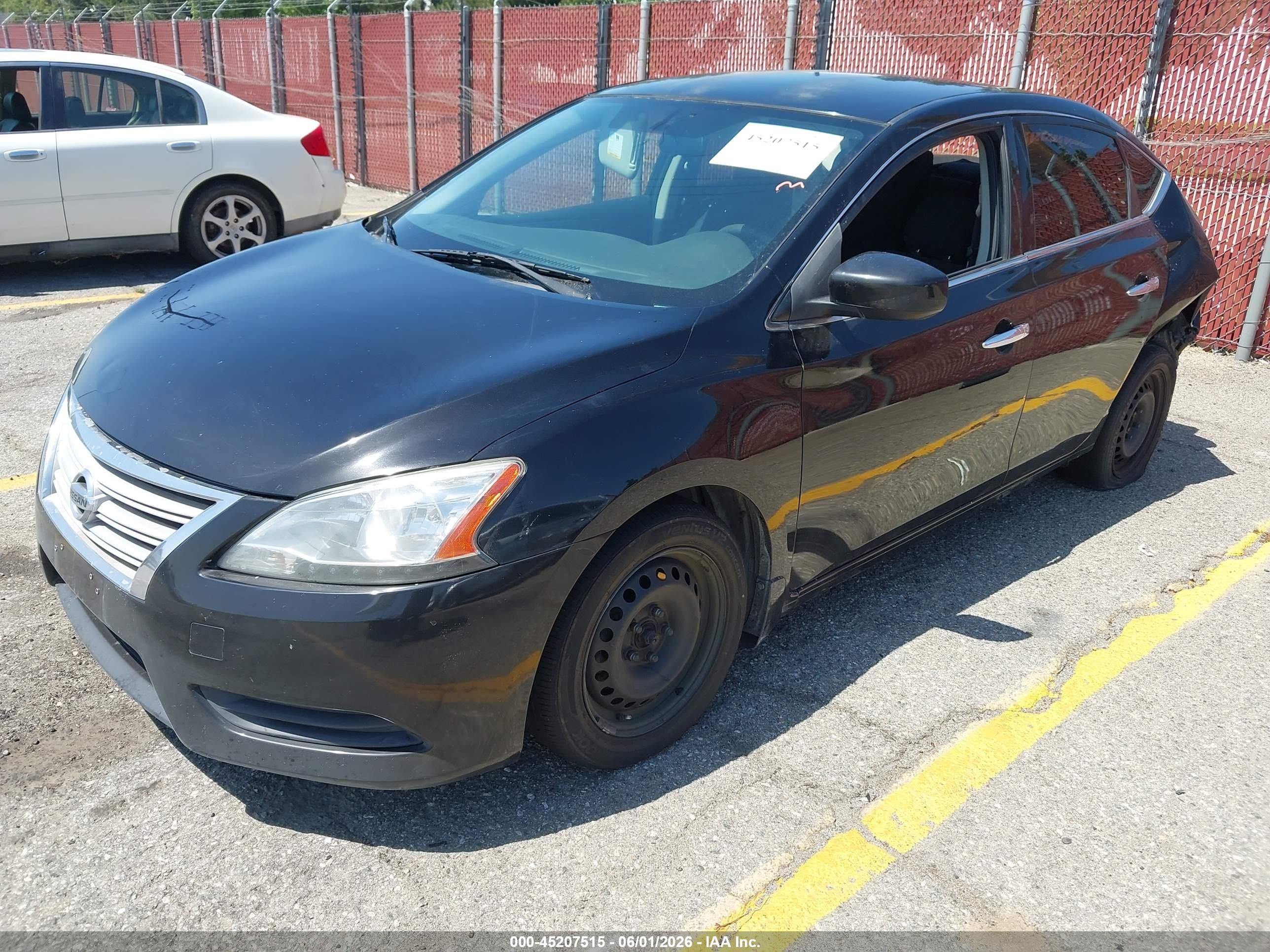 2014 Nissan Sentra S Black vin: 3N1AB7AP3EY279589
