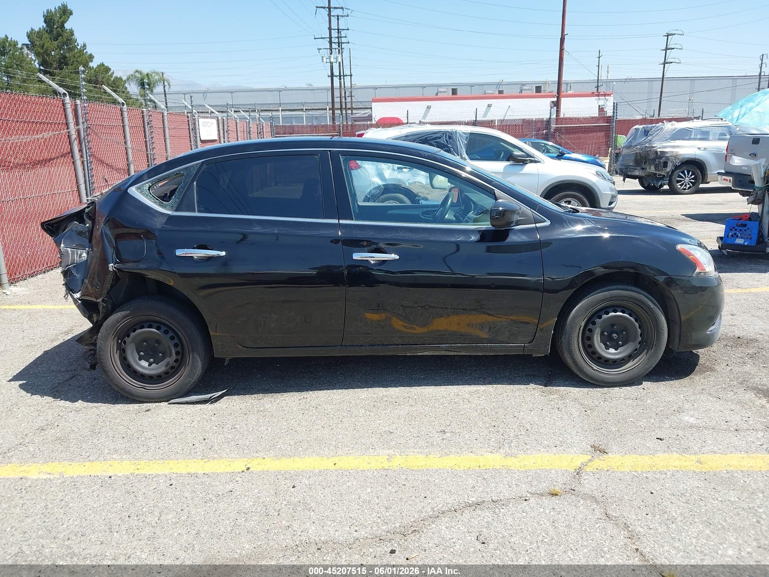 2014 Nissan Sentra S Black vin: 3N1AB7AP3EY279589