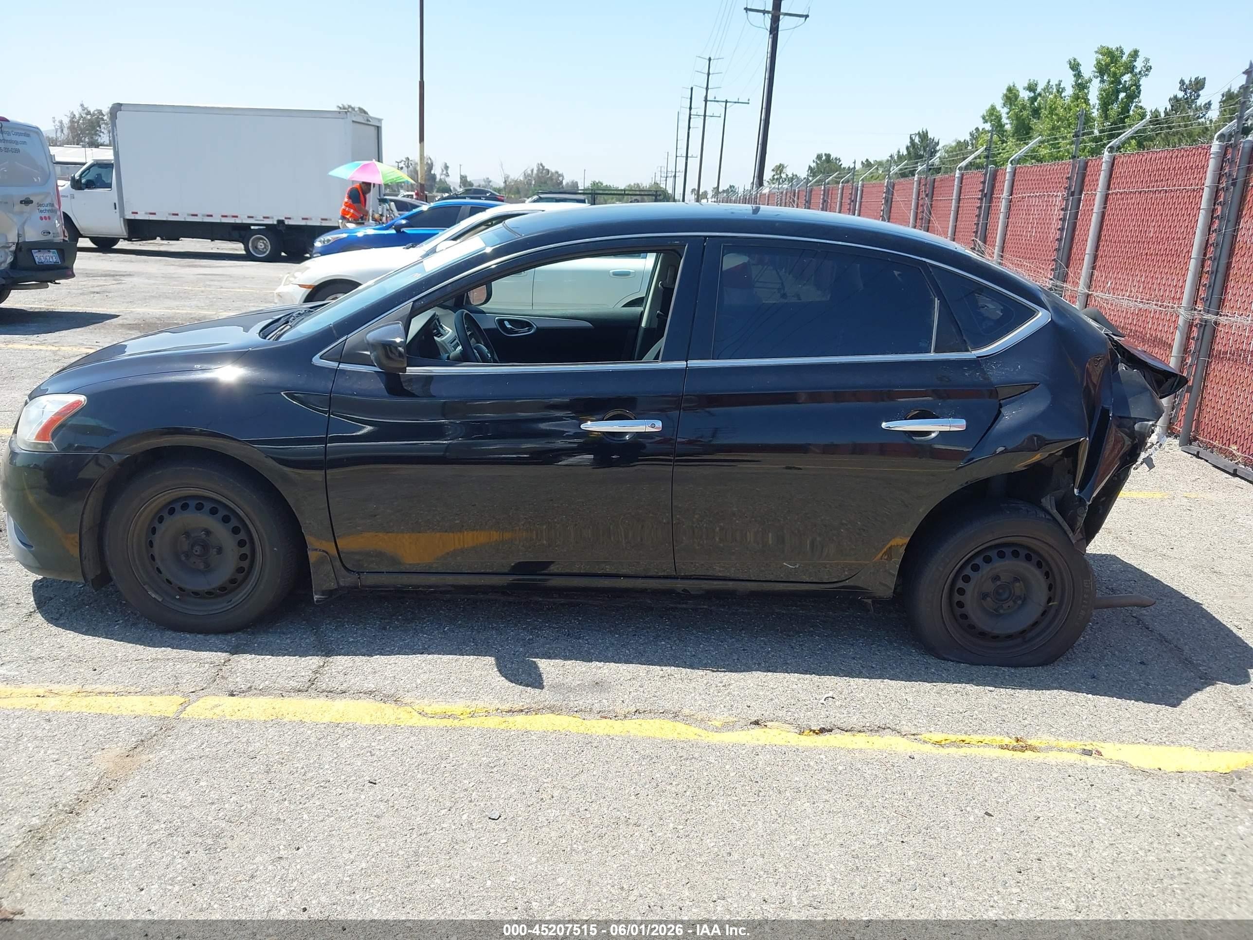 2014 Nissan Sentra S Black vin: 3N1AB7AP3EY279589