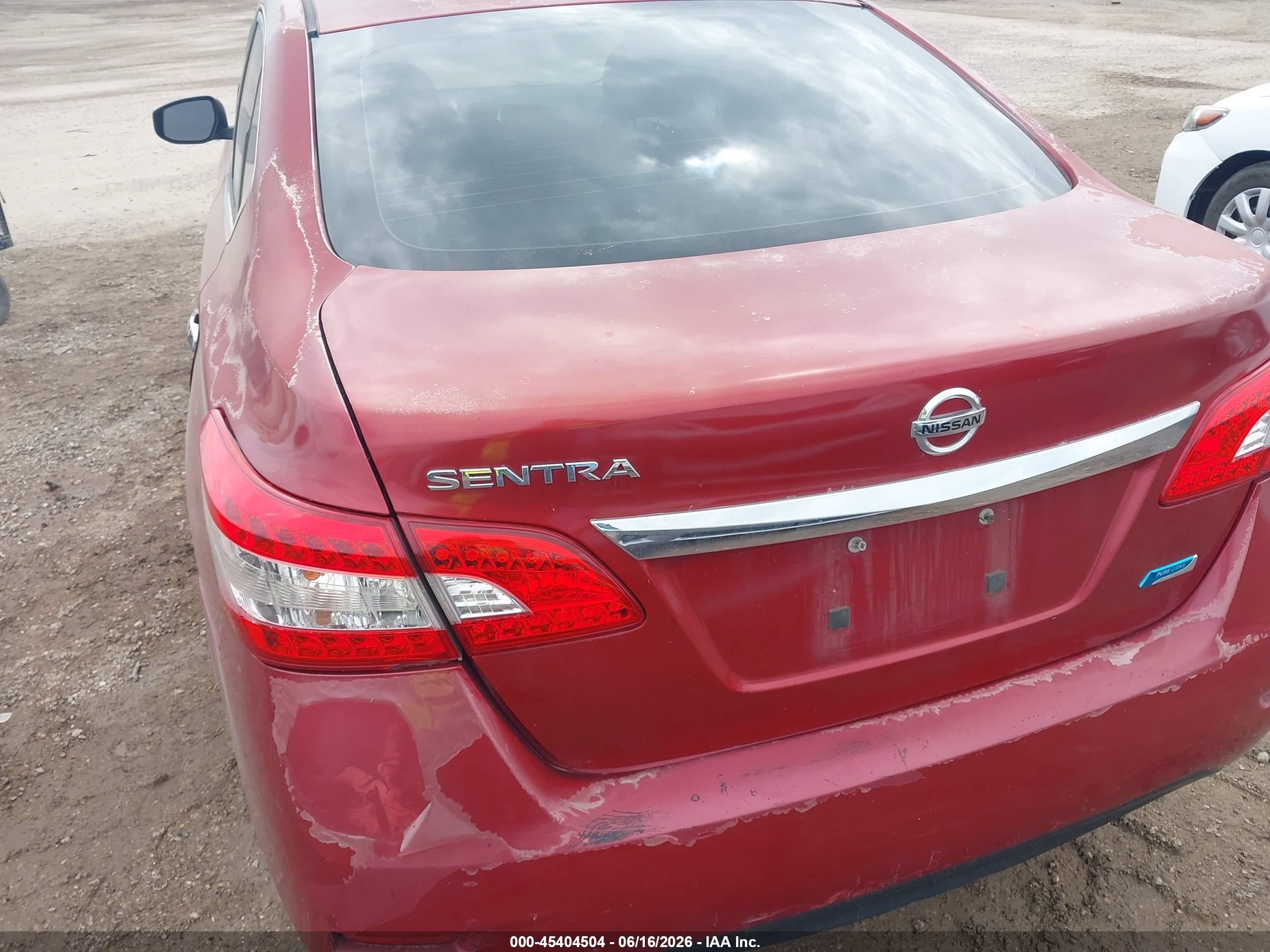 2014 Nissan Sentra S Red vin: 3N1AB7AP3EY282458