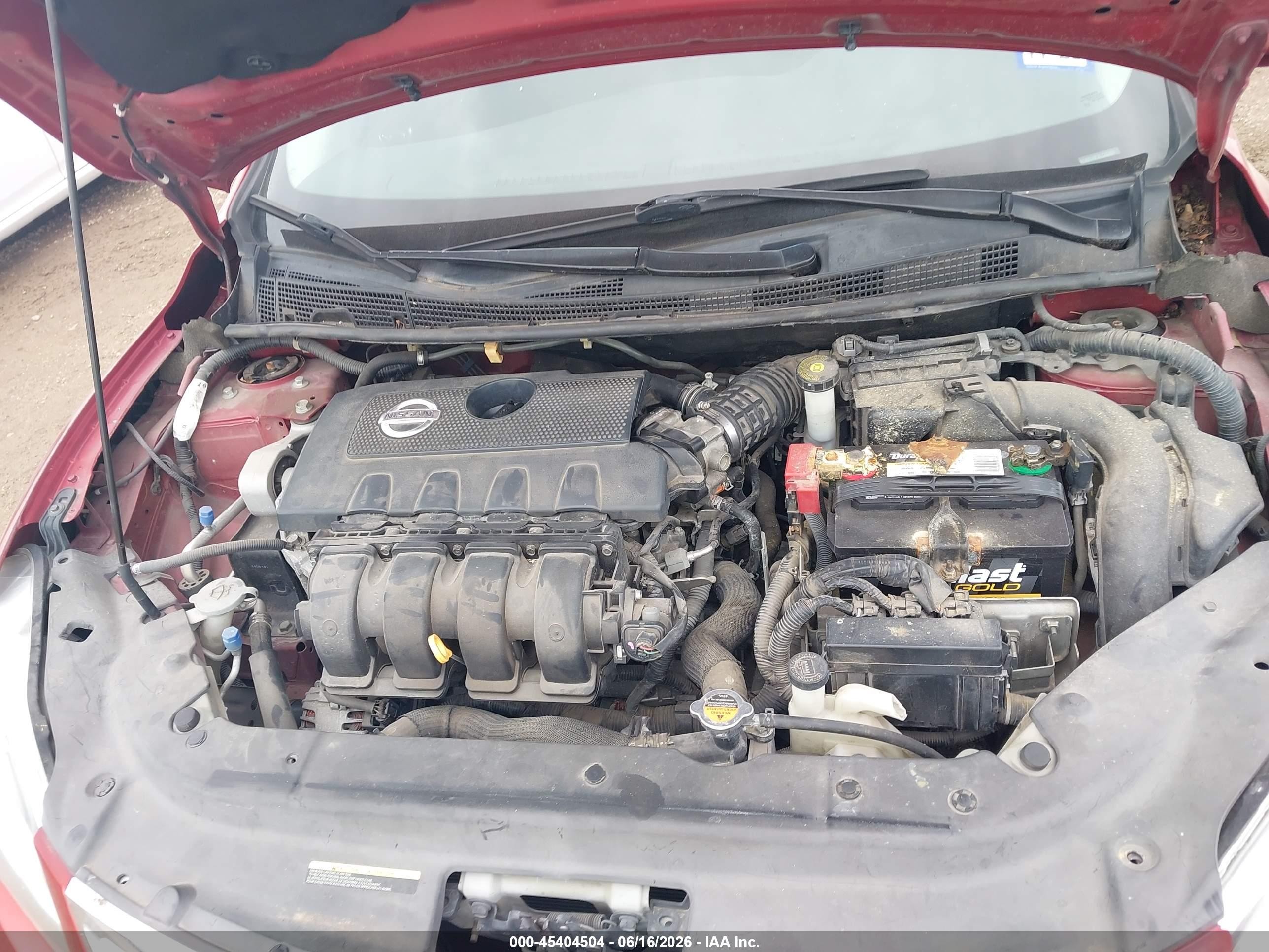 2014 Nissan Sentra S Red vin: 3N1AB7AP3EY282458