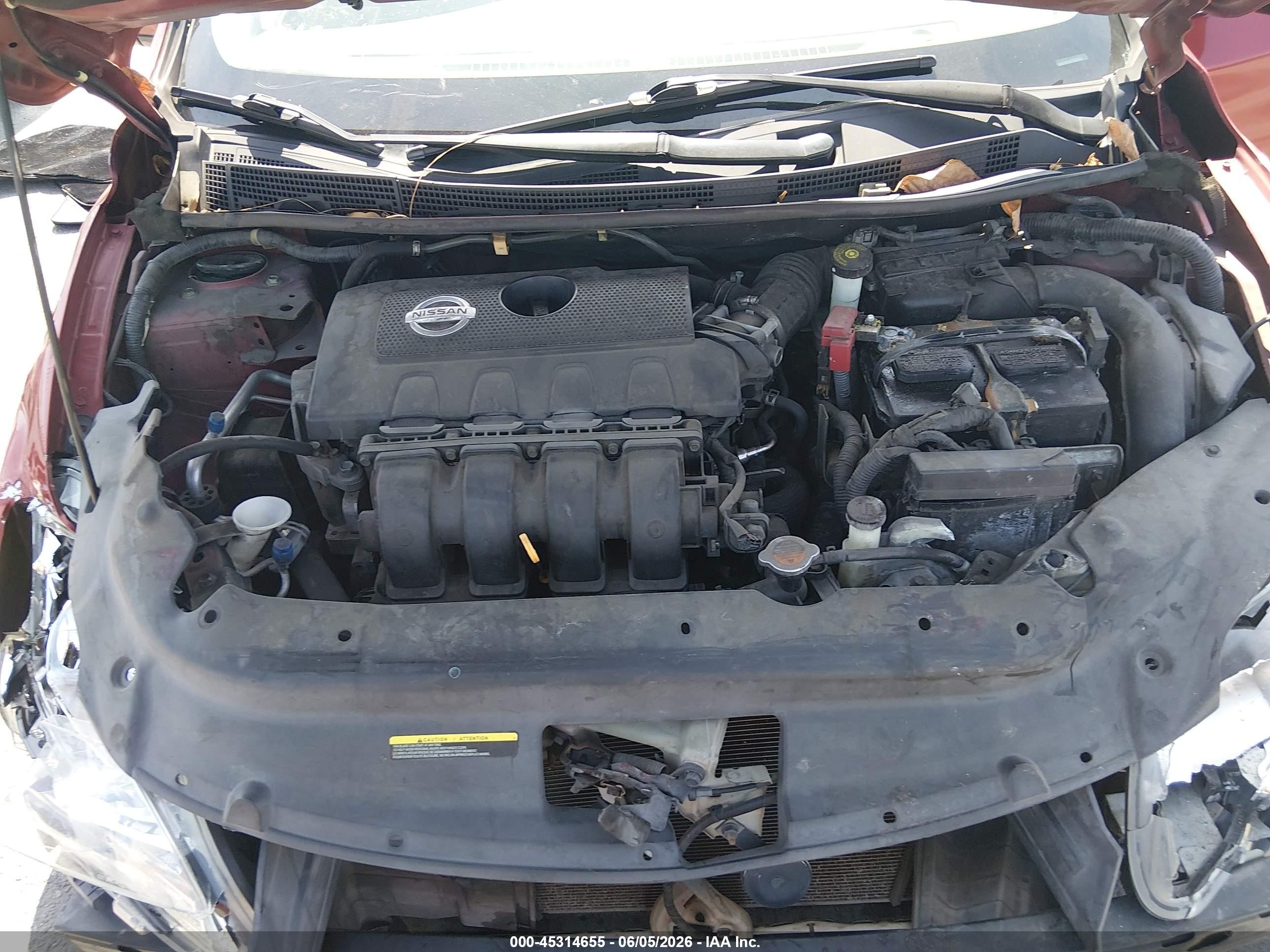 2014 Nissan Sentra Sv Красный vin: 3N1AB7AP3EY297252