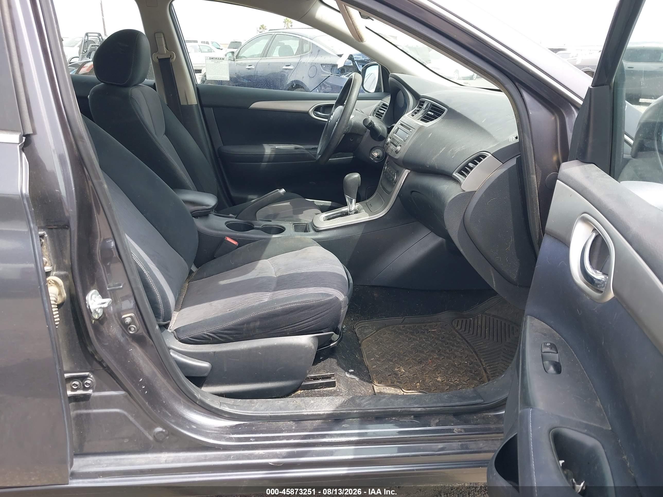 2014 Nissan Sentra Sv Gray vin: 3N1AB7AP3EY297705