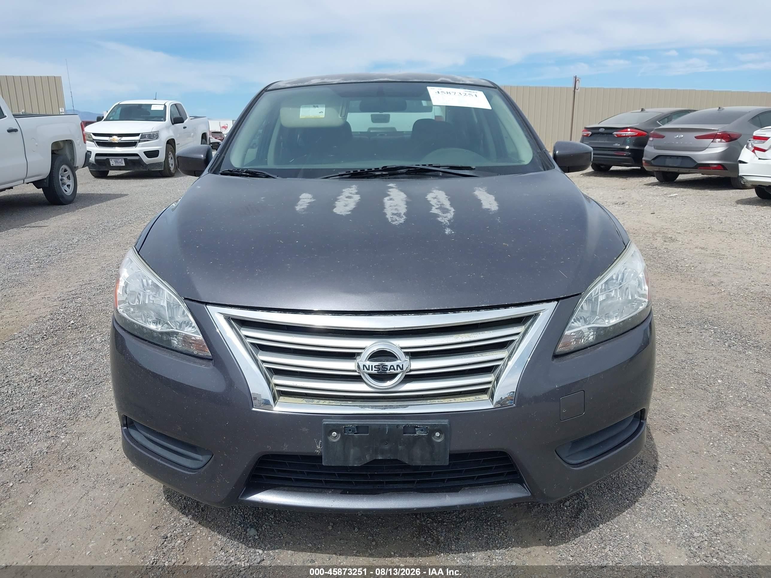 2014 Nissan Sentra Sv Gray vin: 3N1AB7AP3EY297705