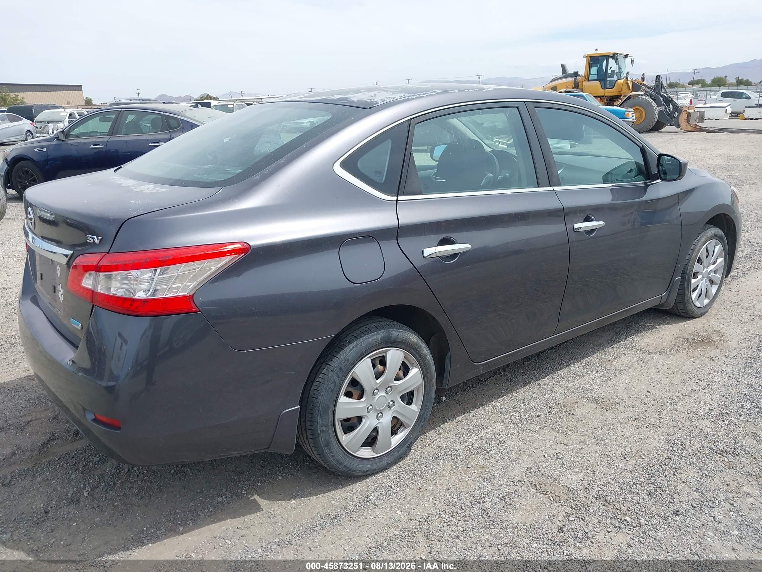2014 Nissan Sentra Sv Gray vin: 3N1AB7AP3EY297705