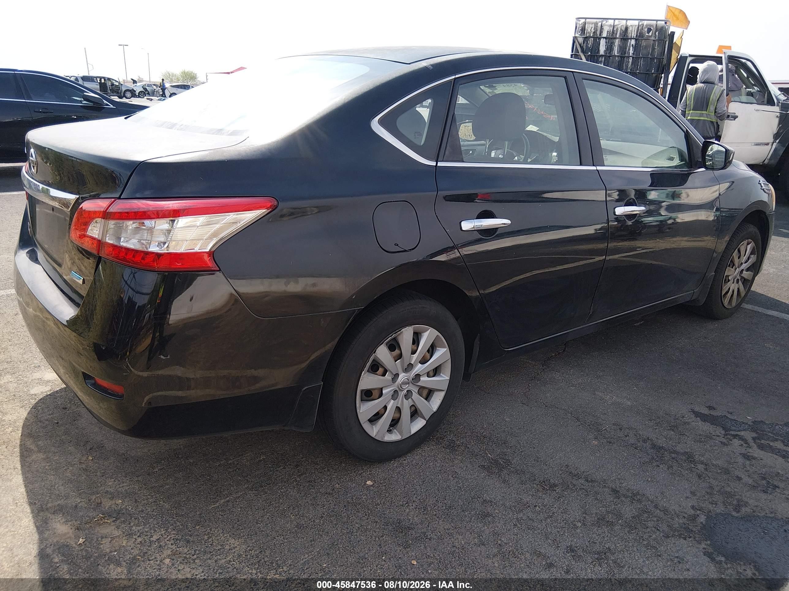 2014 Nissan Sentra S Black vin: 3N1AB7AP3EY305401