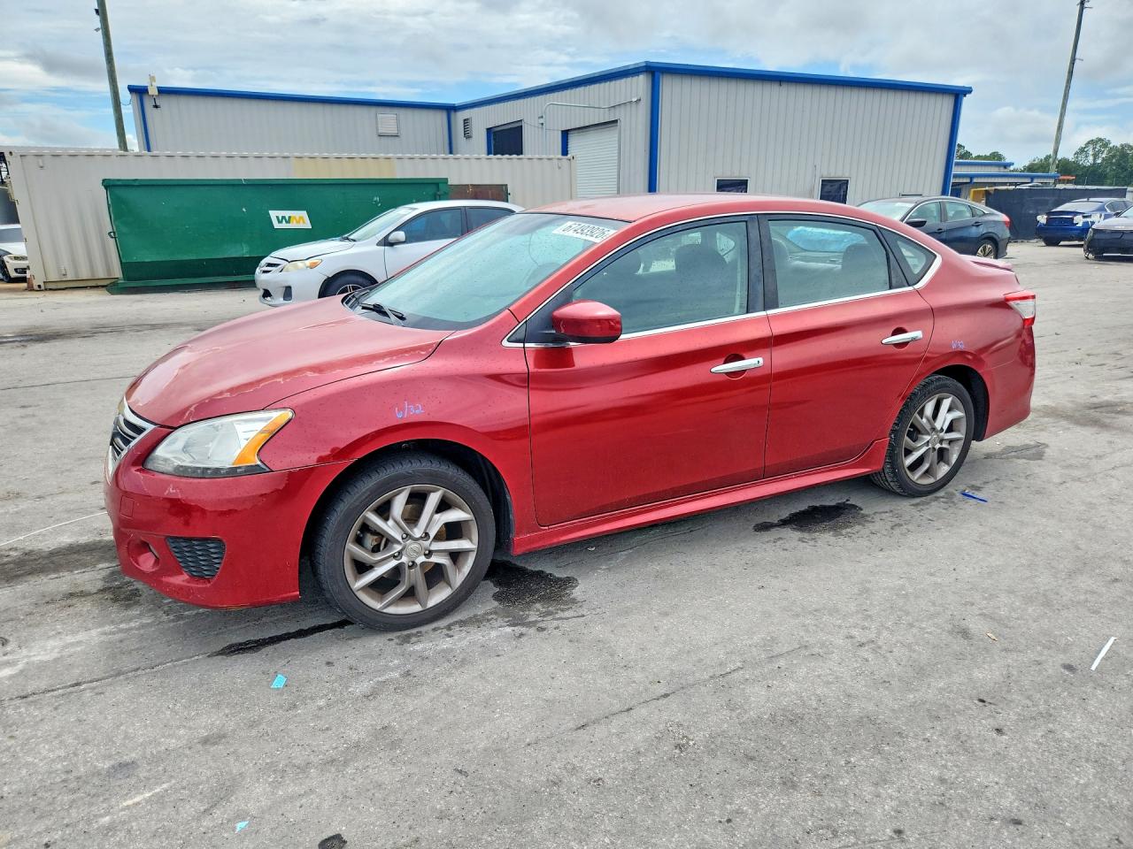 2014 Nissan Sentra Sr Red vin: 3N1AB7AP3EY307715