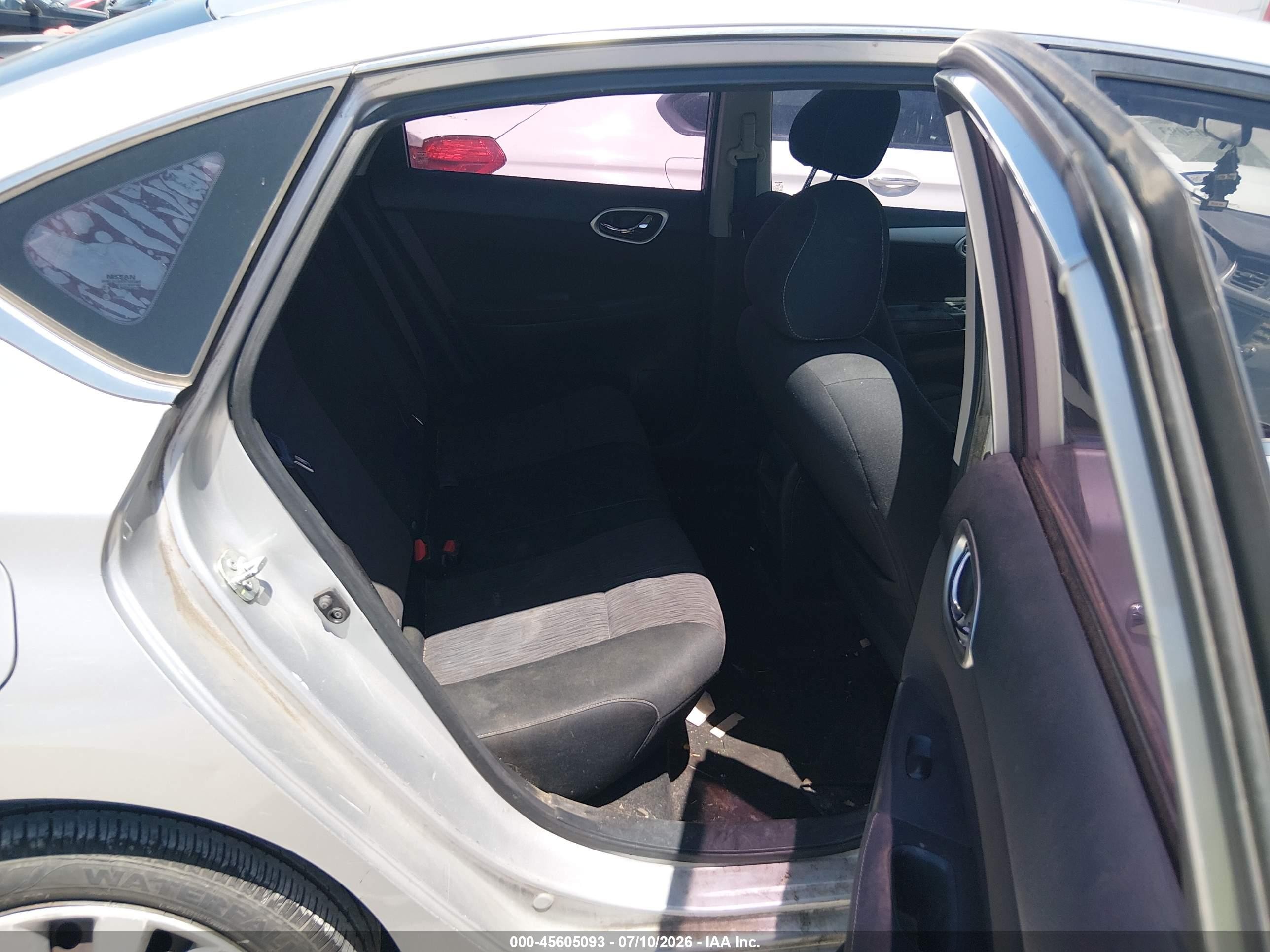 2014 Nissan Sentra Fe+ S/fe+ Sv/s/sl/sr/sv Silver vin: 3N1AB7AP3EY322473