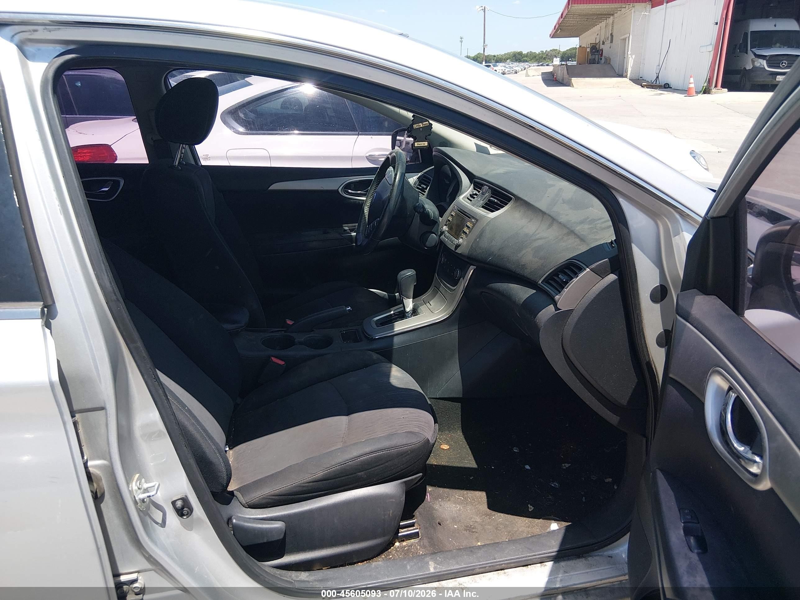 2014 Nissan Sentra Fe+ S/fe+ Sv/s/sl/sr/sv Silver vin: 3N1AB7AP3EY322473