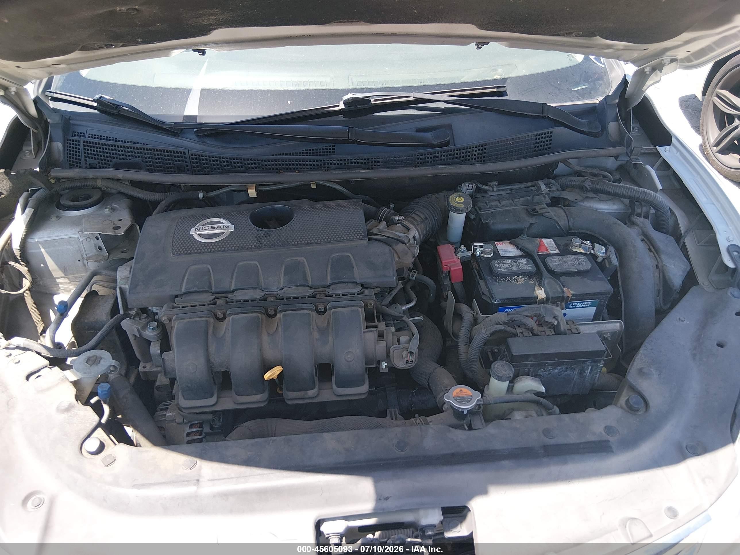 2014 Nissan Sentra Fe+ S/fe+ Sv/s/sl/sr/sv Silver vin: 3N1AB7AP3EY322473
