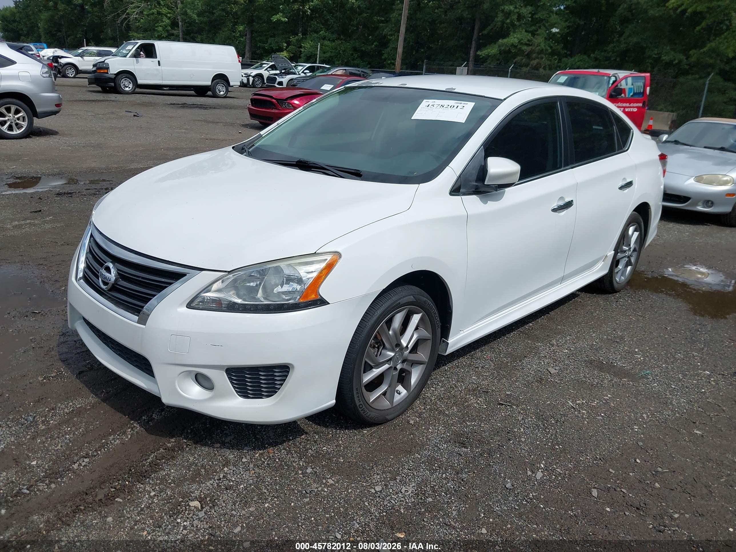 2014 Nissan Sentra Sr White vin: 3N1AB7AP3EY324059
