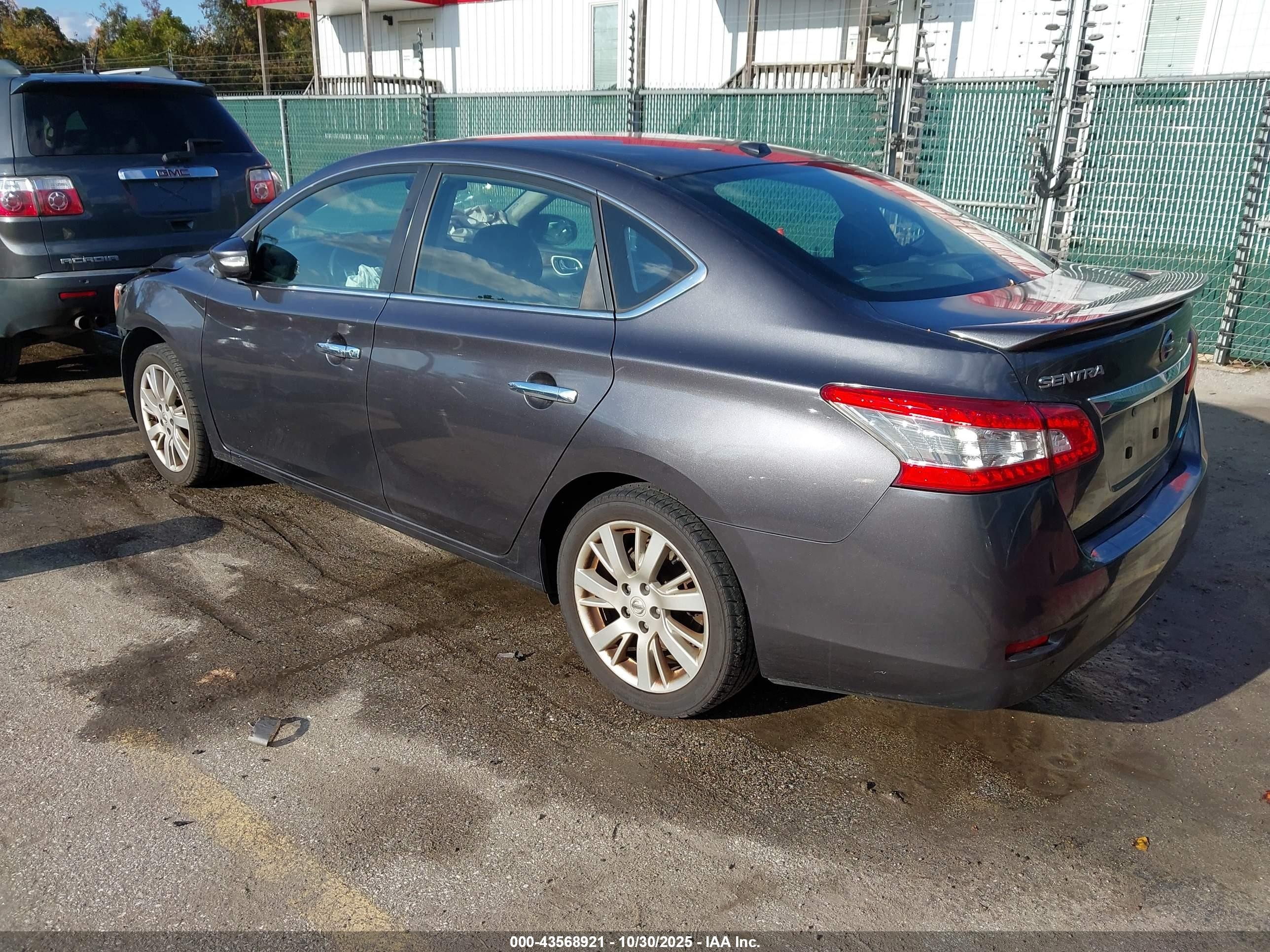 2014 Nissan Sentra Sl Gray vin: 3N1AB7AP3EY324742