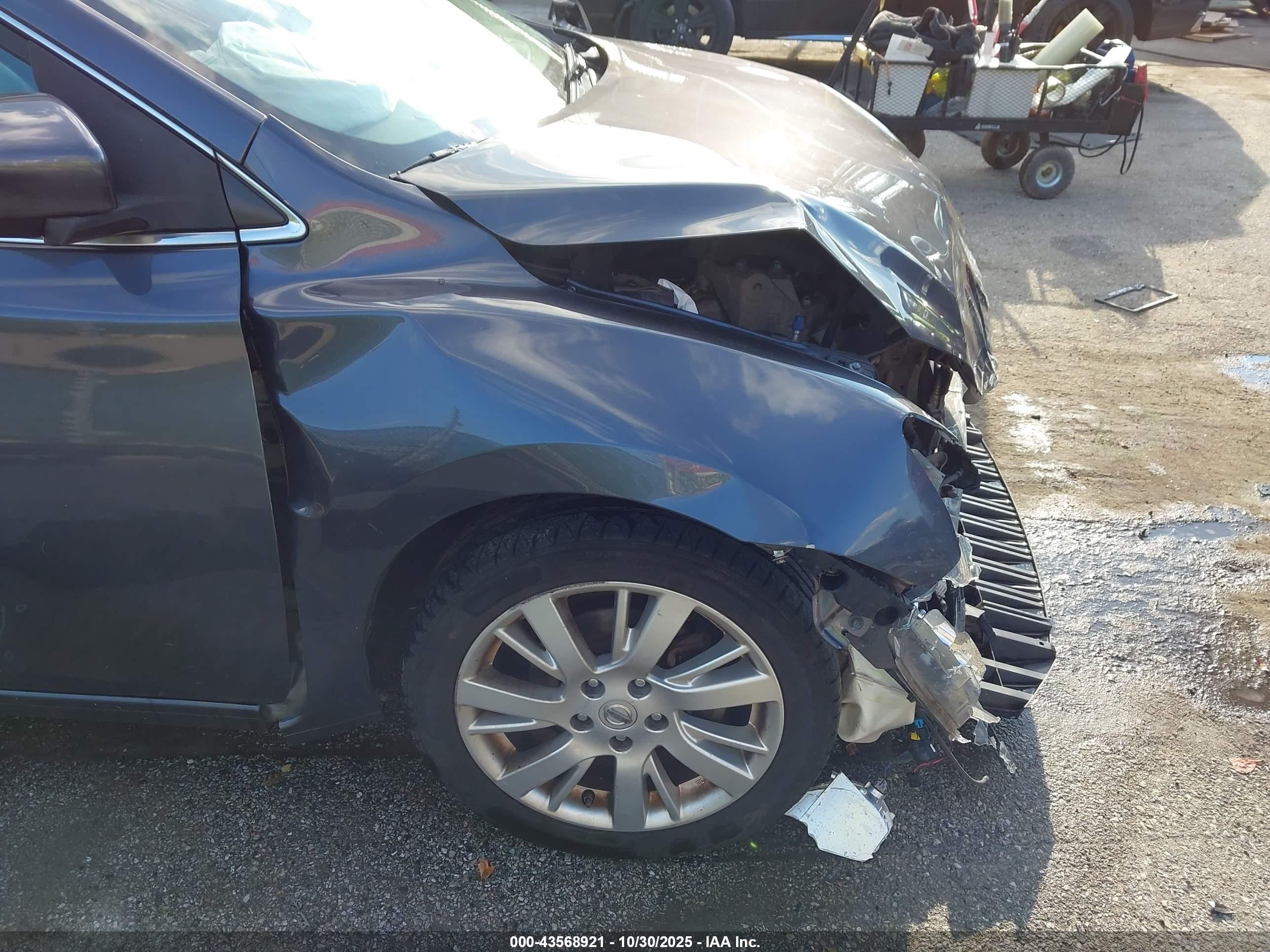 2014 Nissan Sentra Sl Gray vin: 3N1AB7AP3EY324742