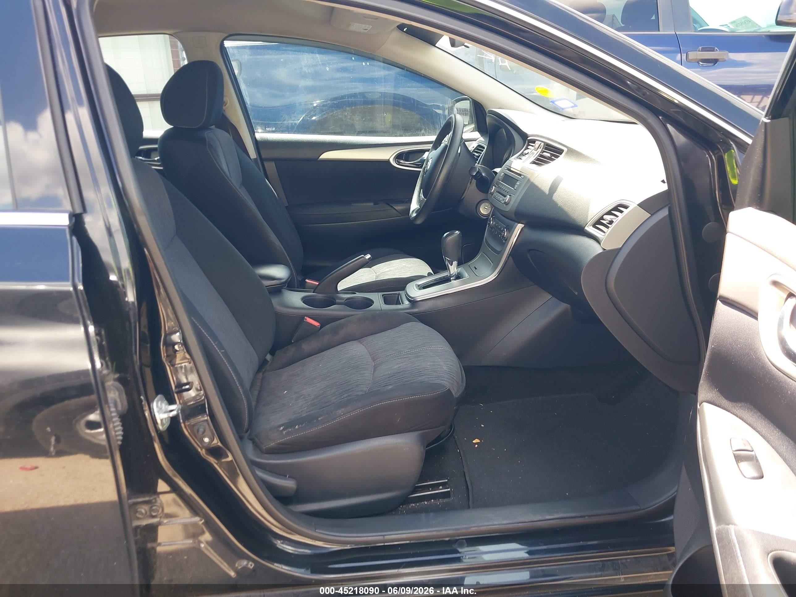 2014 Nissan Sentra Sv Black vin: 3N1AB7AP3EY326894