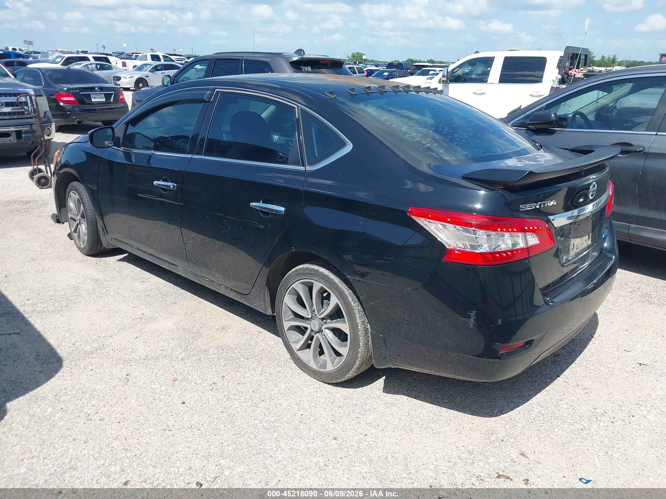 2014 Nissan Sentra Sv Black vin: 3N1AB7AP3EY326894