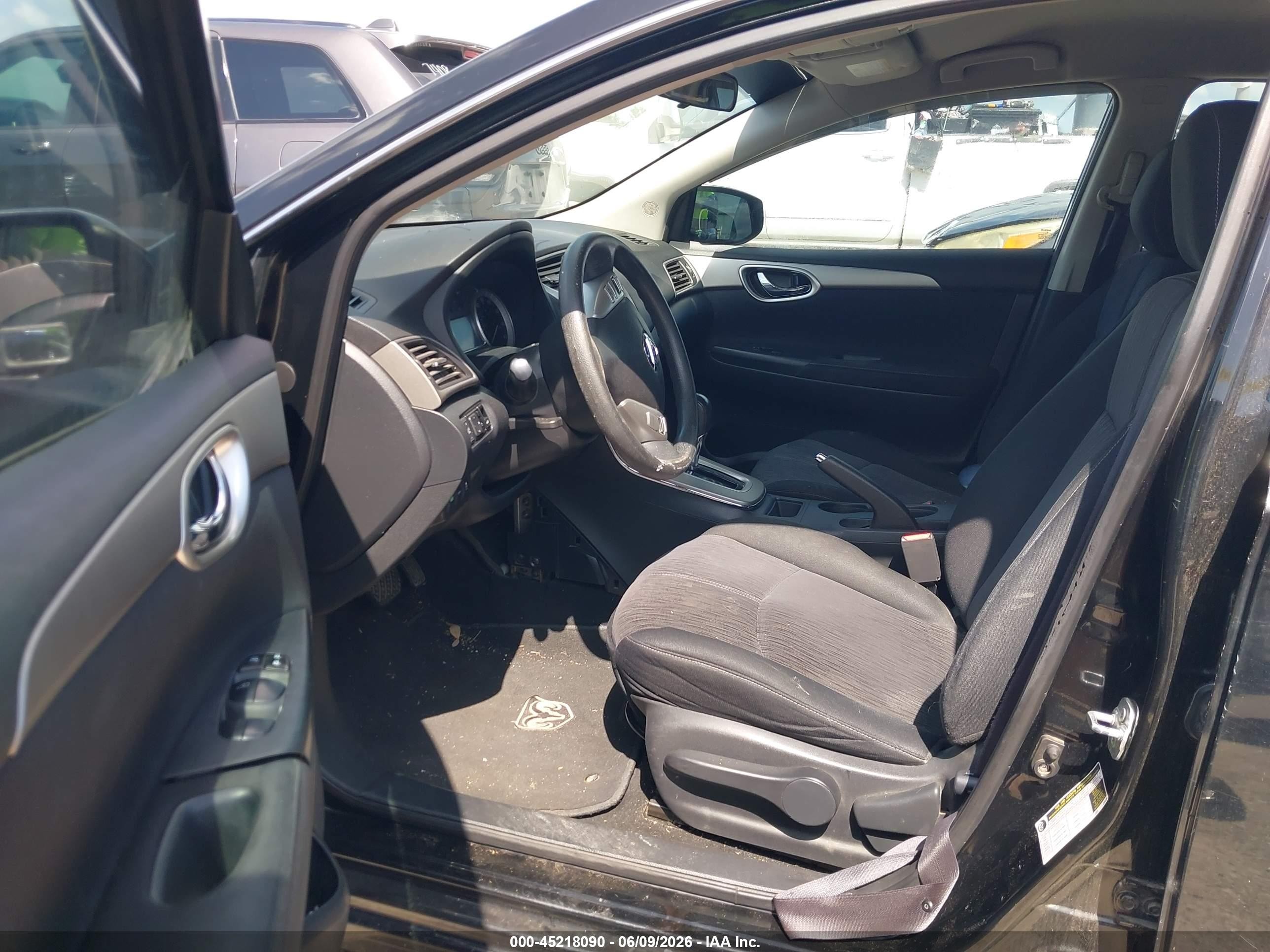 2014 Nissan Sentra Sv Black vin: 3N1AB7AP3EY326894
