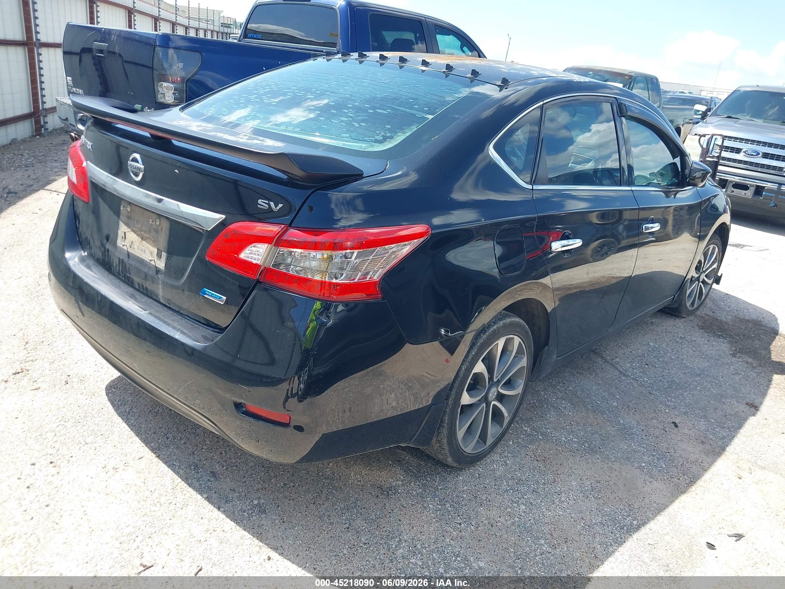 2014 Nissan Sentra Sv Black vin: 3N1AB7AP3EY326894