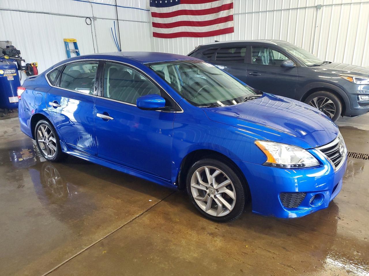 2014 Nissan Sentra Sr Blue vin: 3N1AB7AP3EY327933