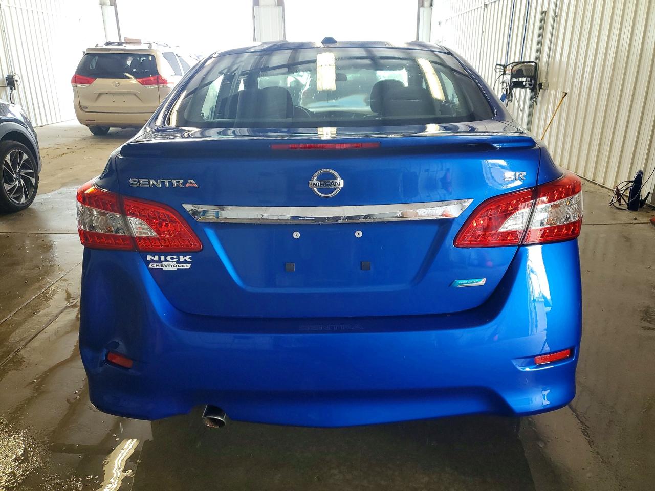 2014 Nissan Sentra Sr Blue vin: 3N1AB7AP3EY327933