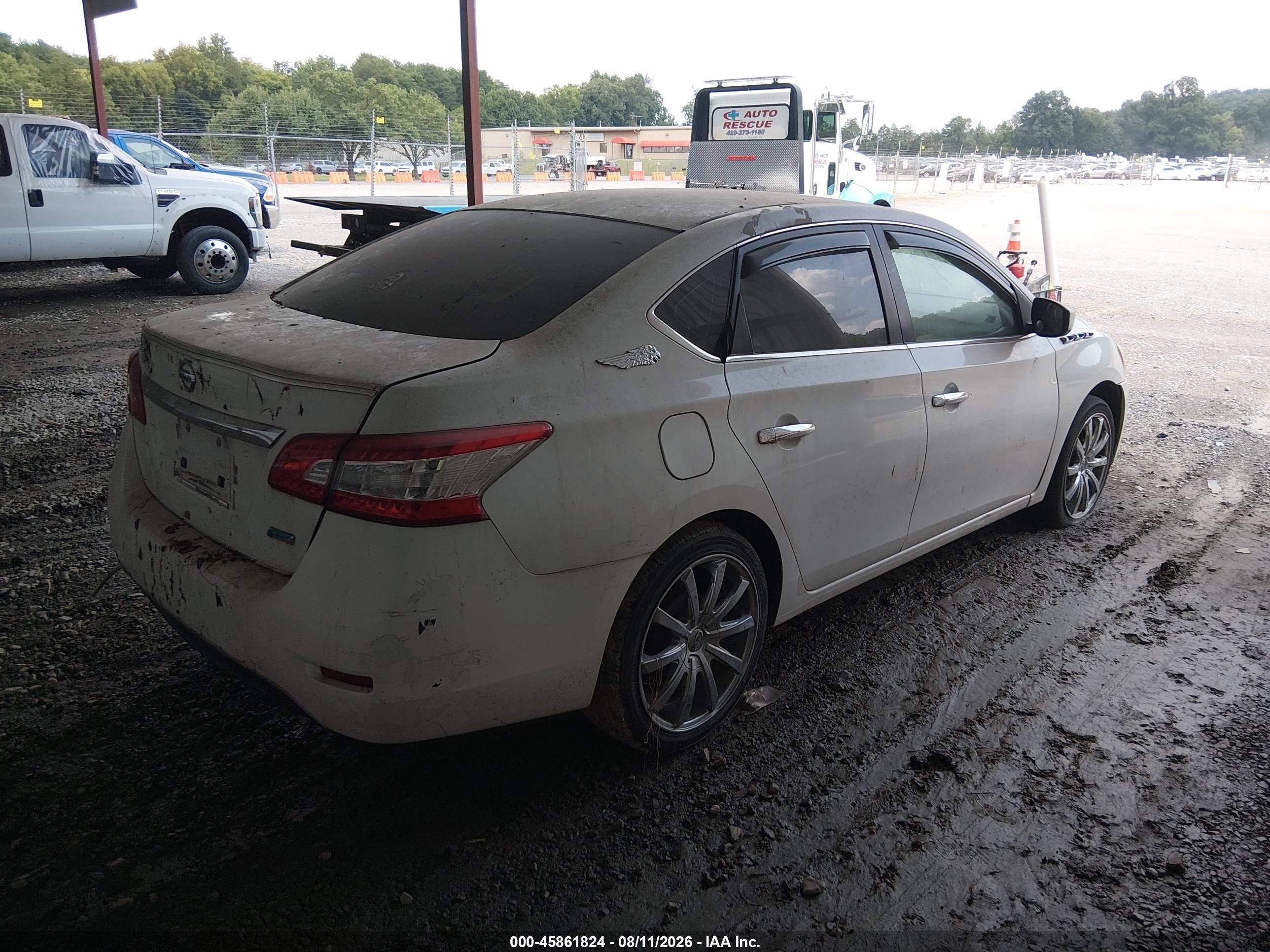 2014 Nissan Sentra S Белый vin: 3N1AB7AP3EY327964