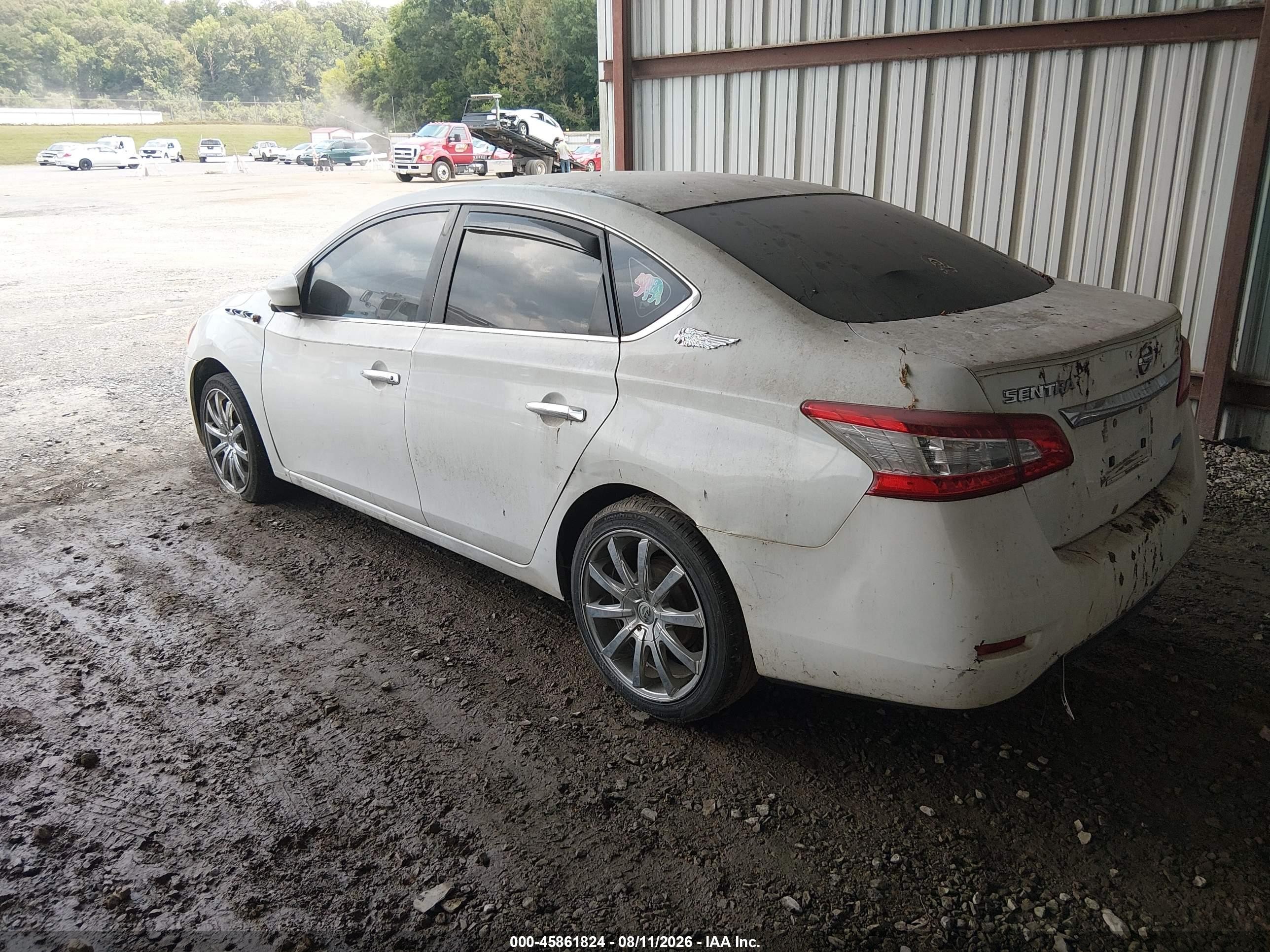 2014 Nissan Sentra S Белый vin: 3N1AB7AP3EY327964