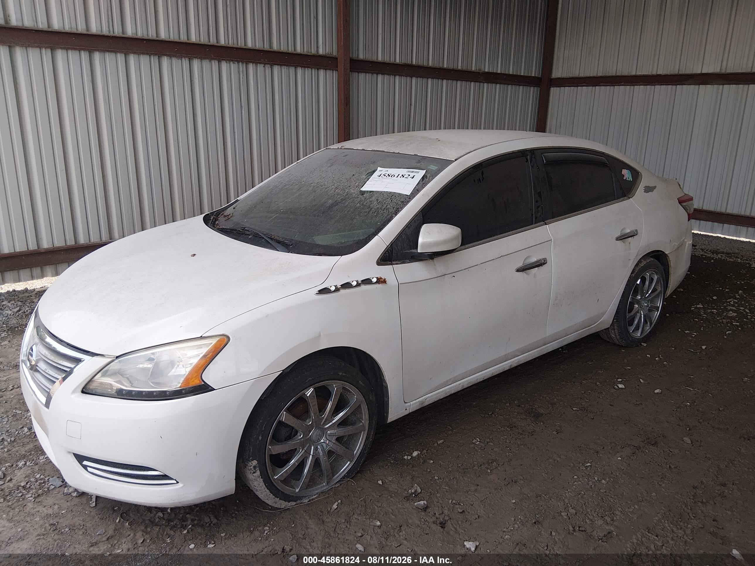2014 Nissan Sentra S Белый vin: 3N1AB7AP3EY327964