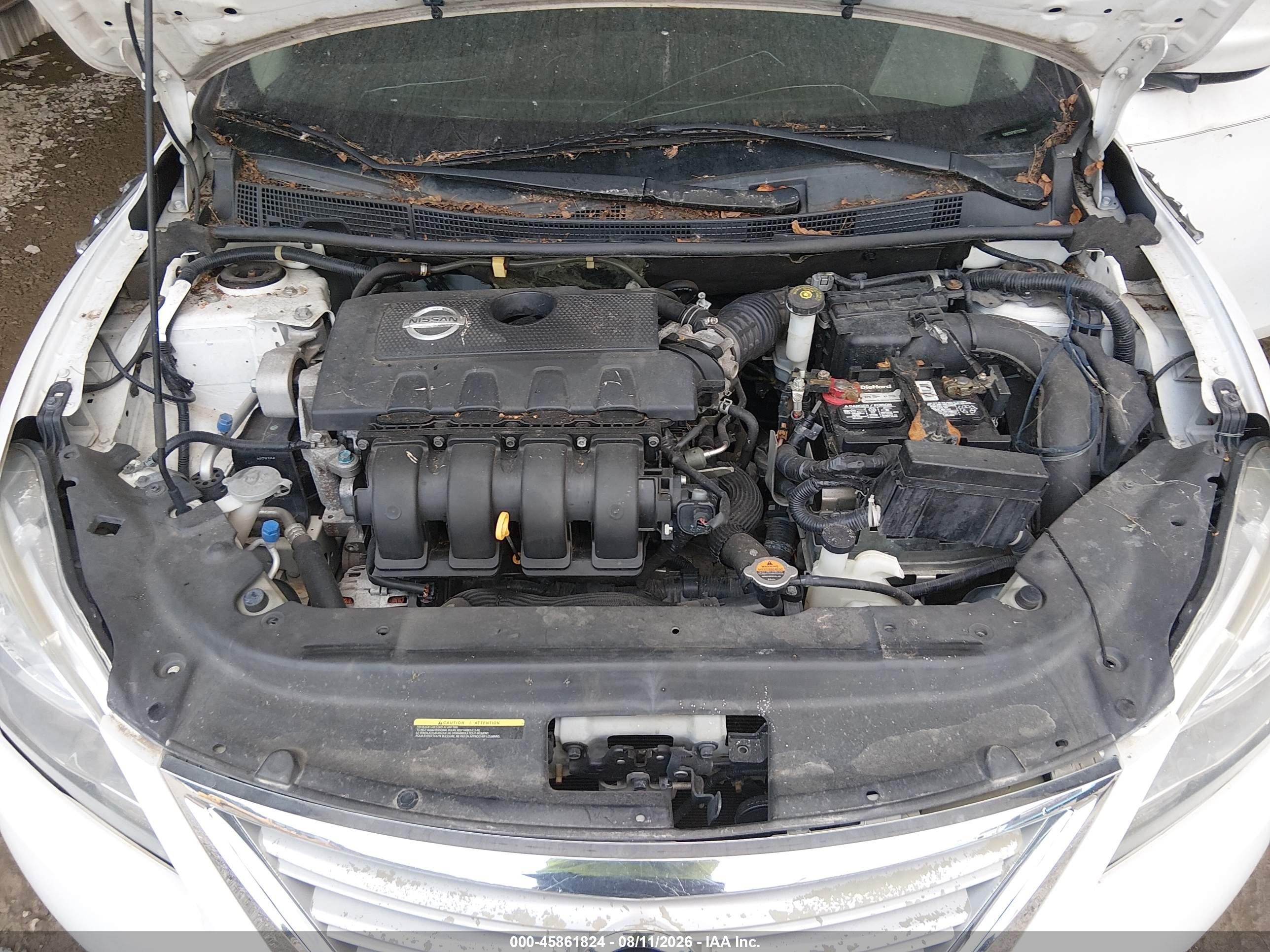 2014 Nissan Sentra S Белый vin: 3N1AB7AP3EY327964