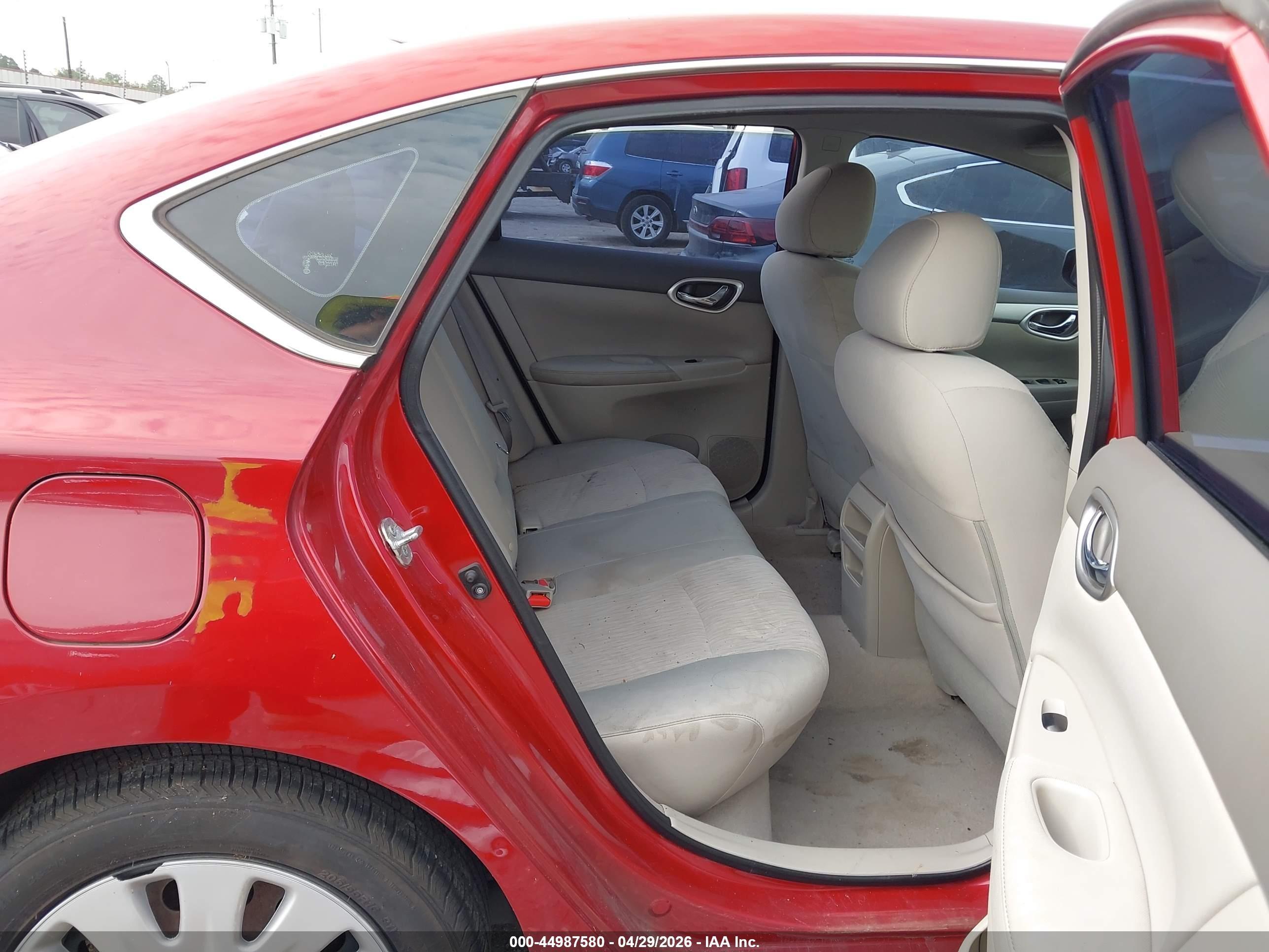2014 Nissan Sentra Sv Red vin: 3N1AB7AP3EY331111