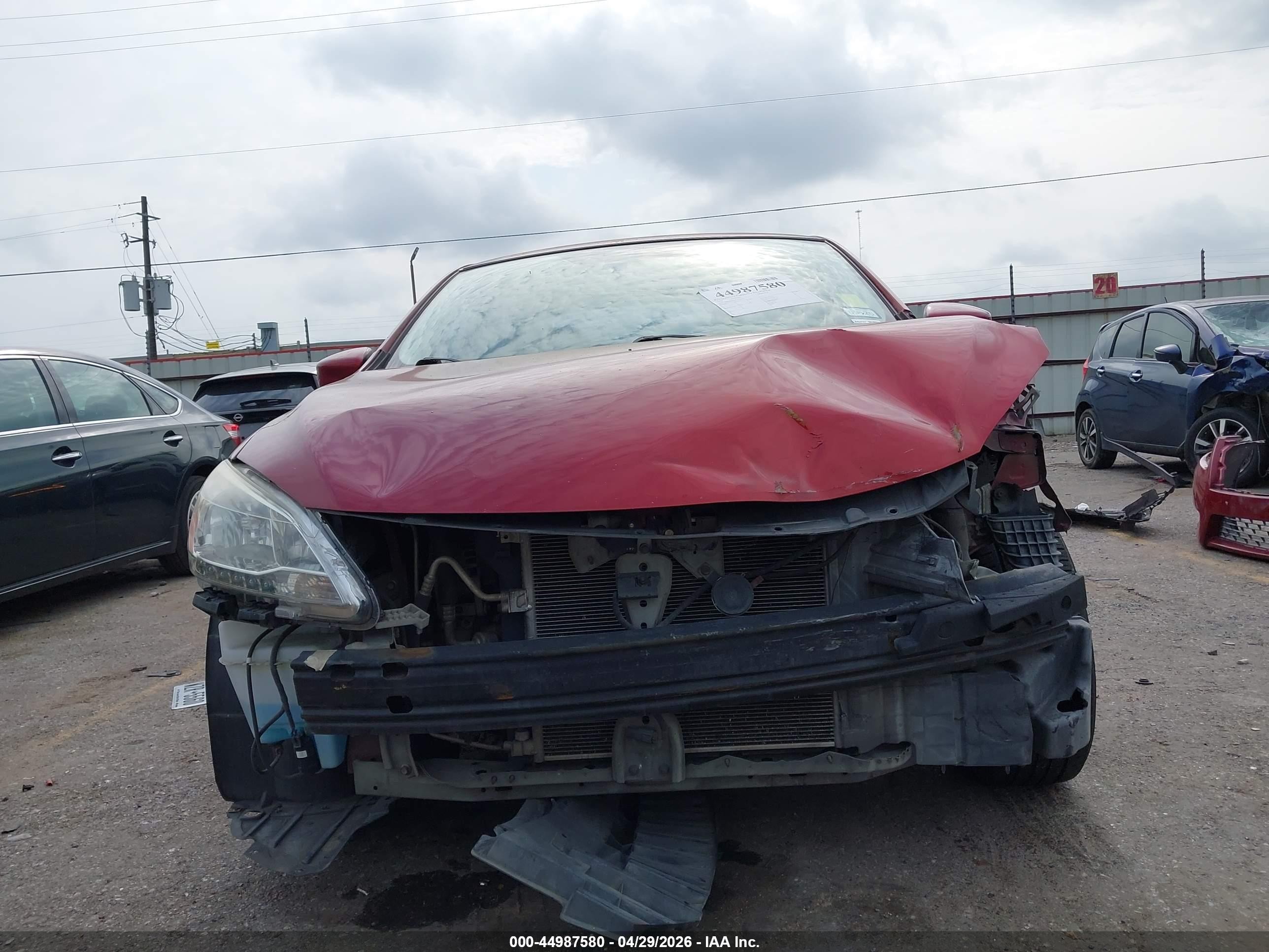 2014 Nissan Sentra Sv Red vin: 3N1AB7AP3EY331111