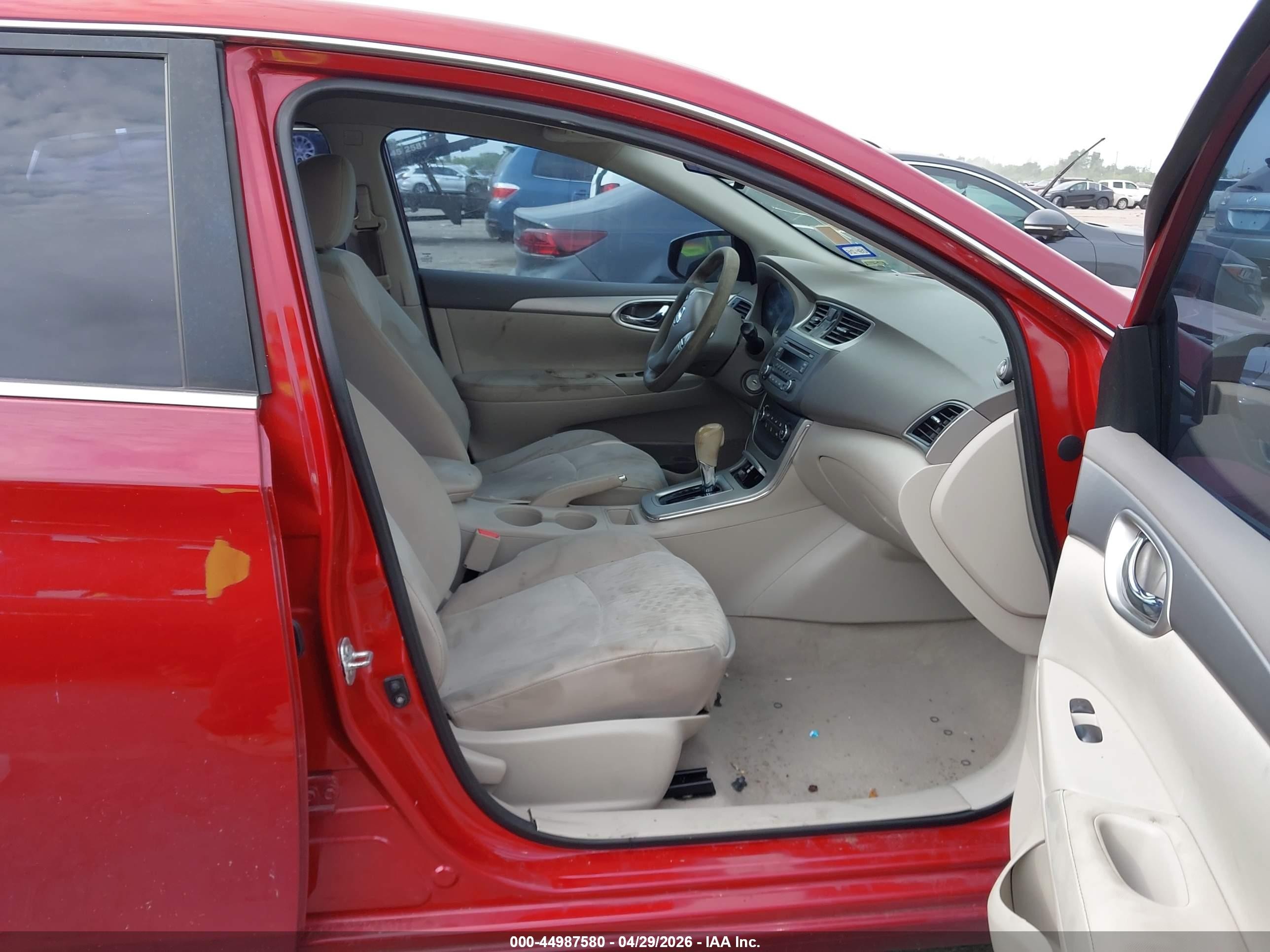 2014 Nissan Sentra Sv Red vin: 3N1AB7AP3EY331111