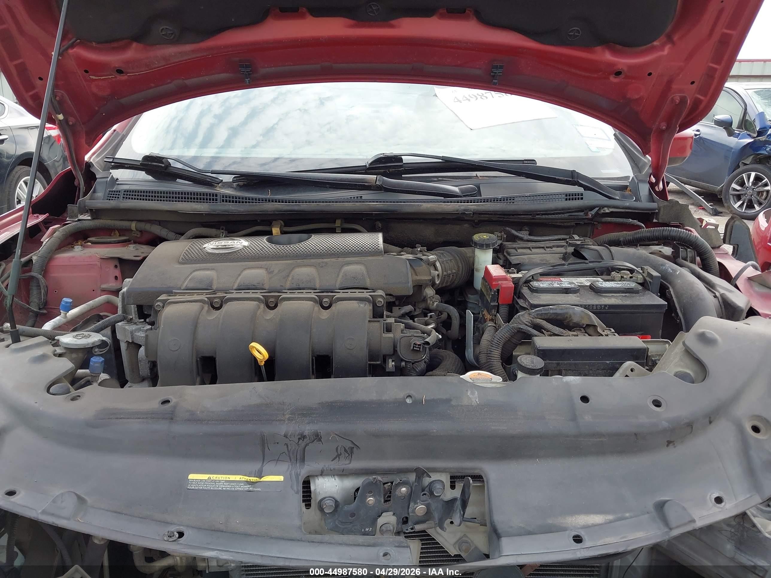 2014 Nissan Sentra Sv Red vin: 3N1AB7AP3EY331111
