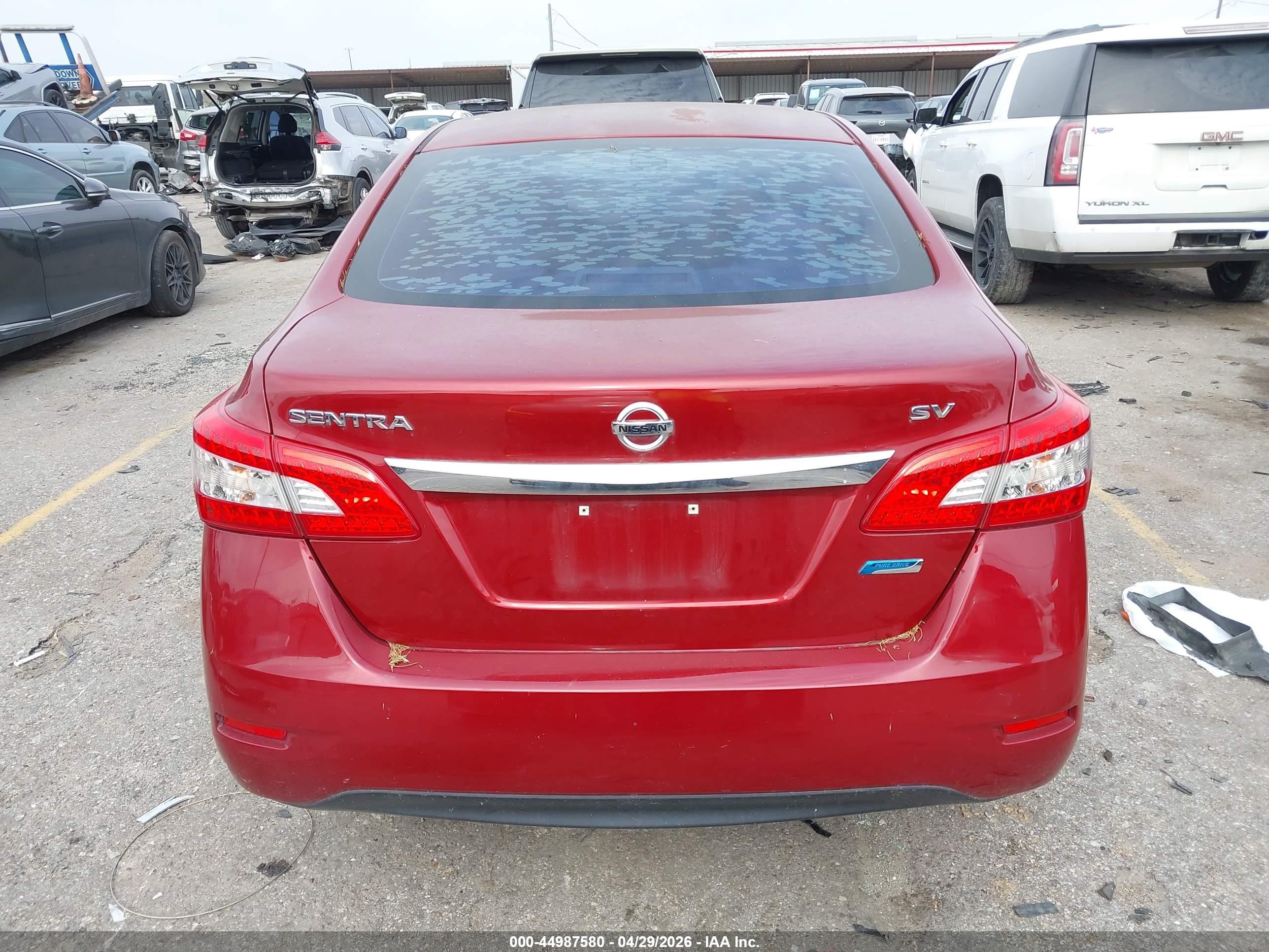 2014 Nissan Sentra Sv Red vin: 3N1AB7AP3EY331111