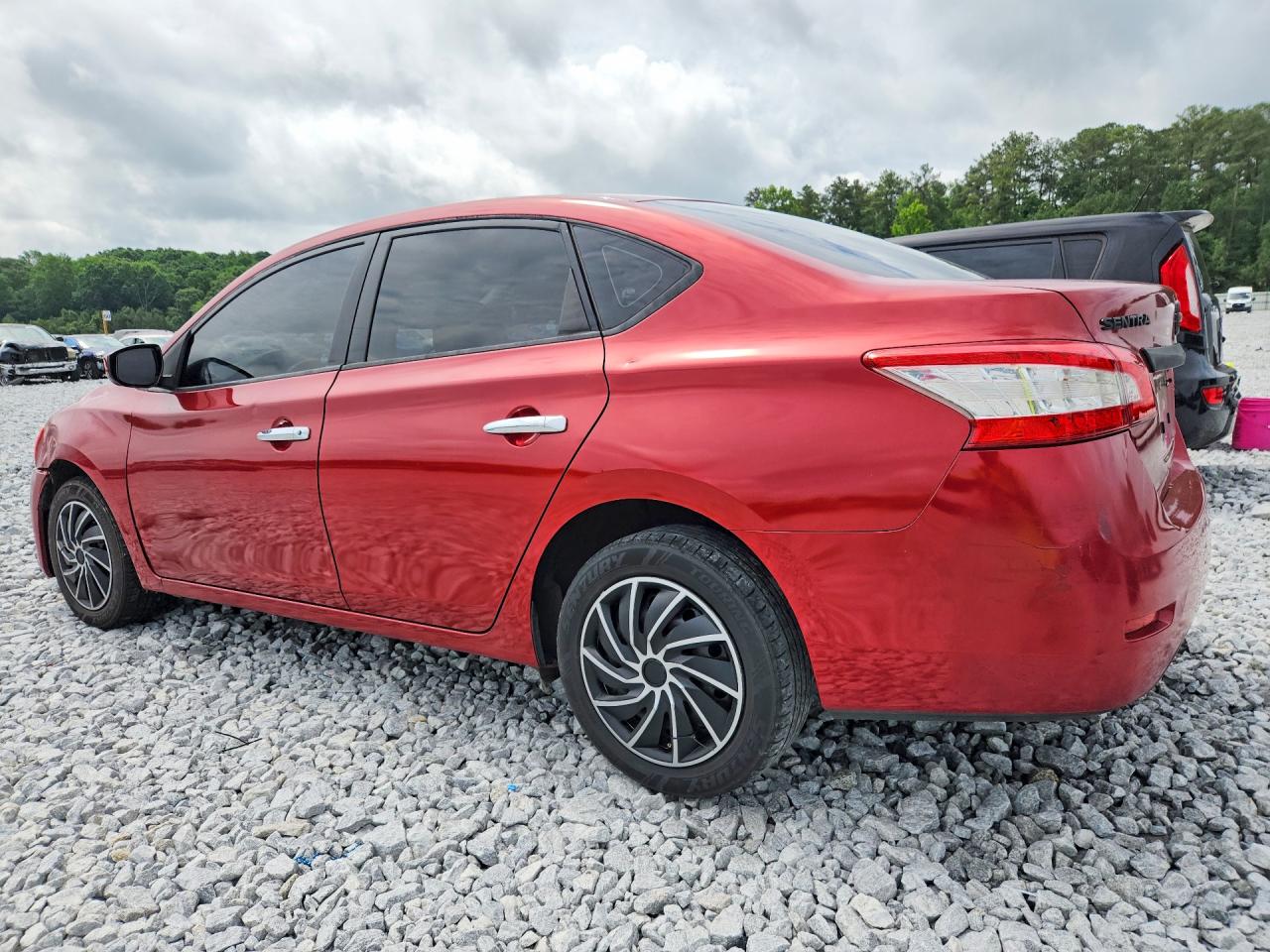 2014 Nissan Sentra Sv Красный vin: 3N1AB7AP3EY331383