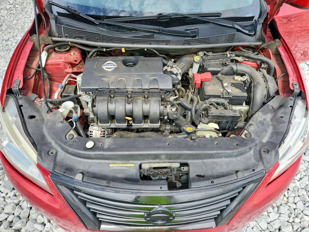2014 Nissan Sentra Sv Красный vin: 3N1AB7AP3EY331383