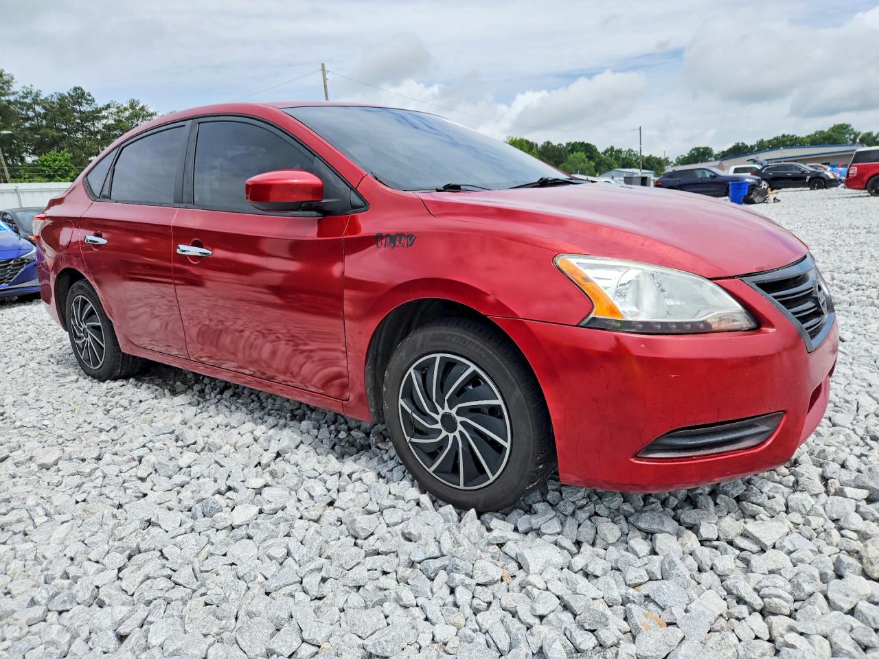 2014 Nissan Sentra Sv Красный vin: 3N1AB7AP3EY331383