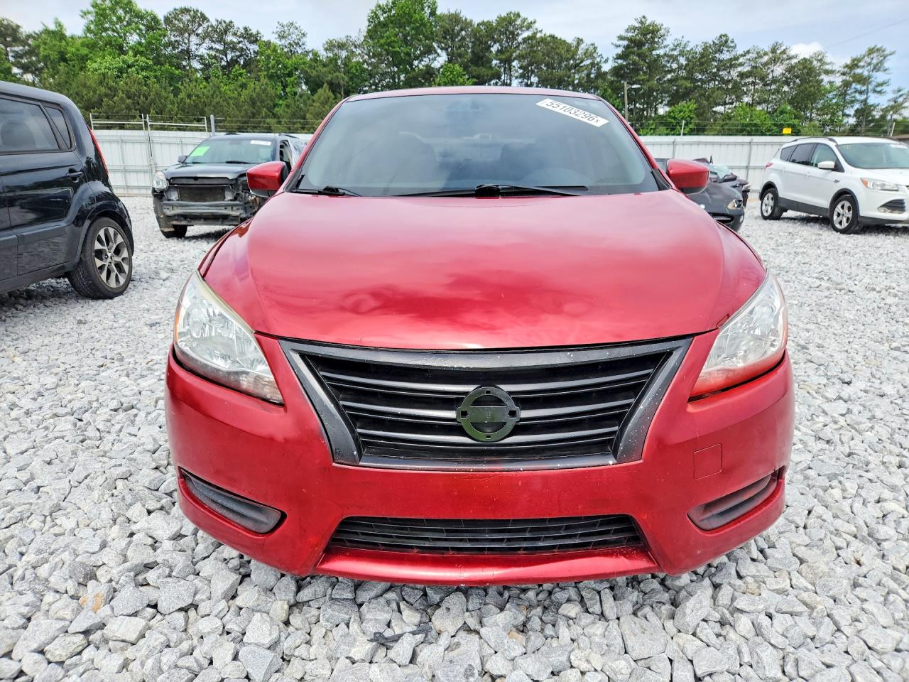 2014 Nissan Sentra Sv Красный vin: 3N1AB7AP3EY331383