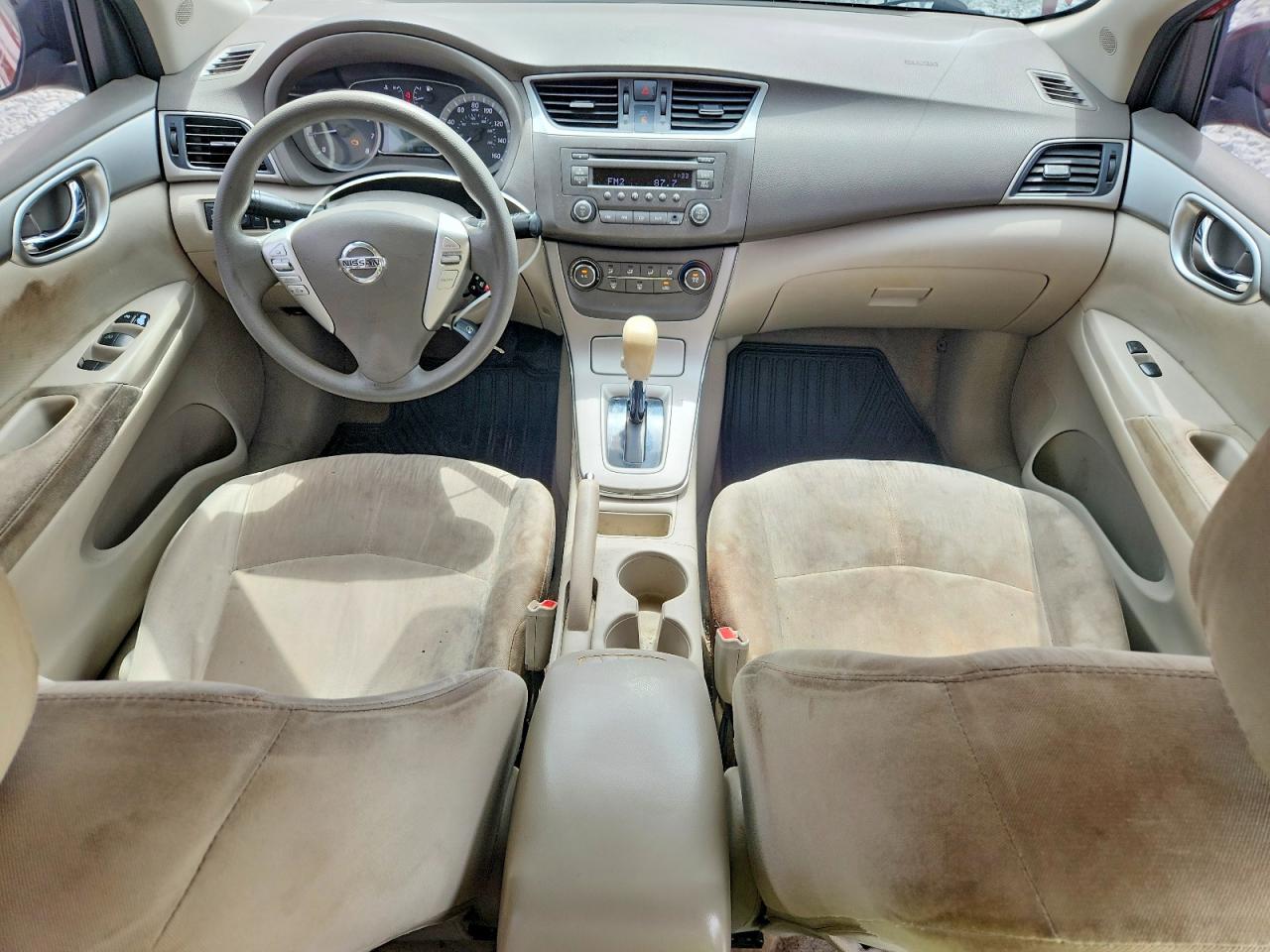 2014 Nissan Sentra Sv Красный vin: 3N1AB7AP3EY331383