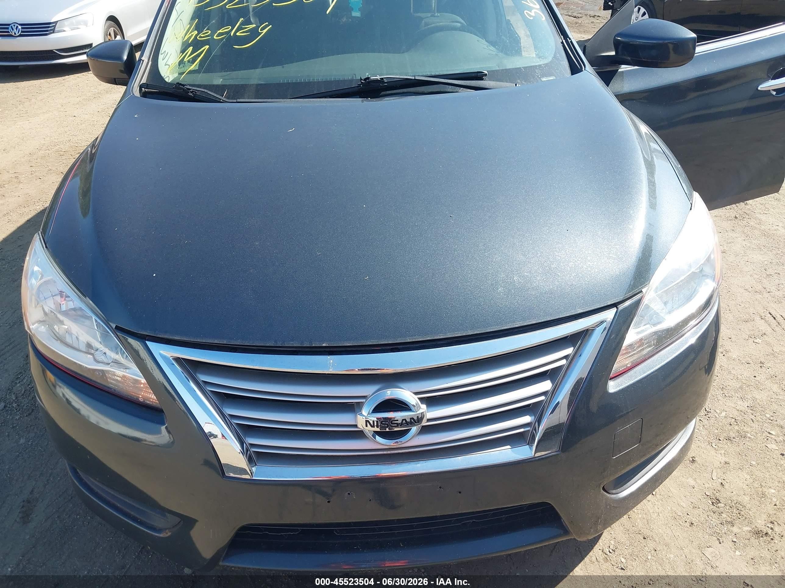 2014 Nissan Sentra Sv Серый vin: 3N1AB7AP3EY332341