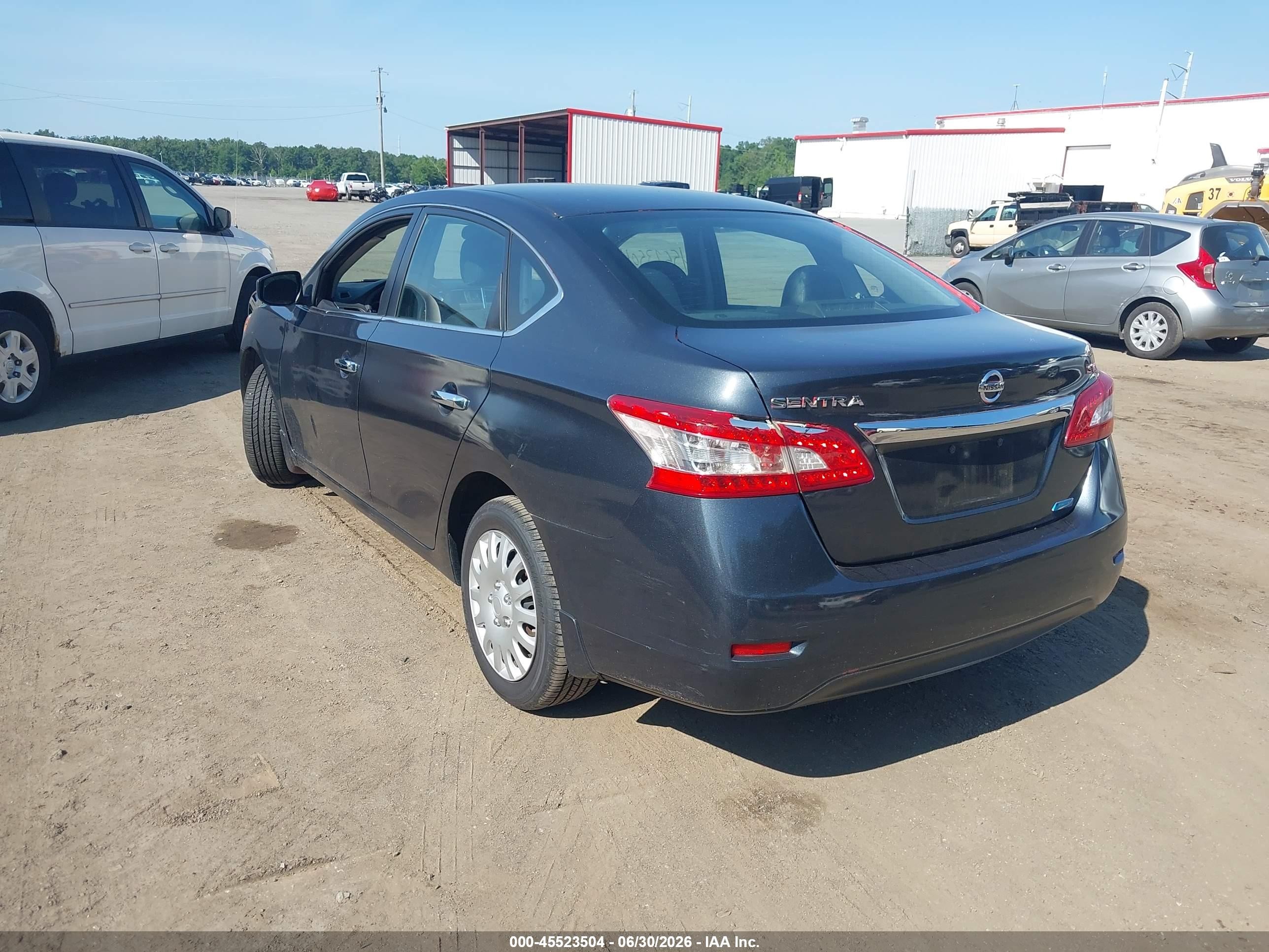 2014 Nissan Sentra Sv Серый vin: 3N1AB7AP3EY332341