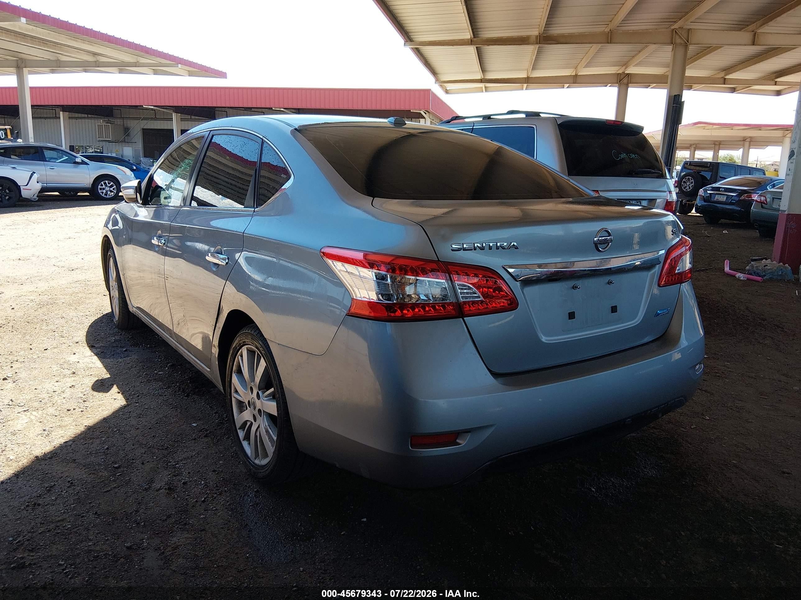 2014 Nissan Sentra Sl Gray vin: 3N1AB7AP3EY332680