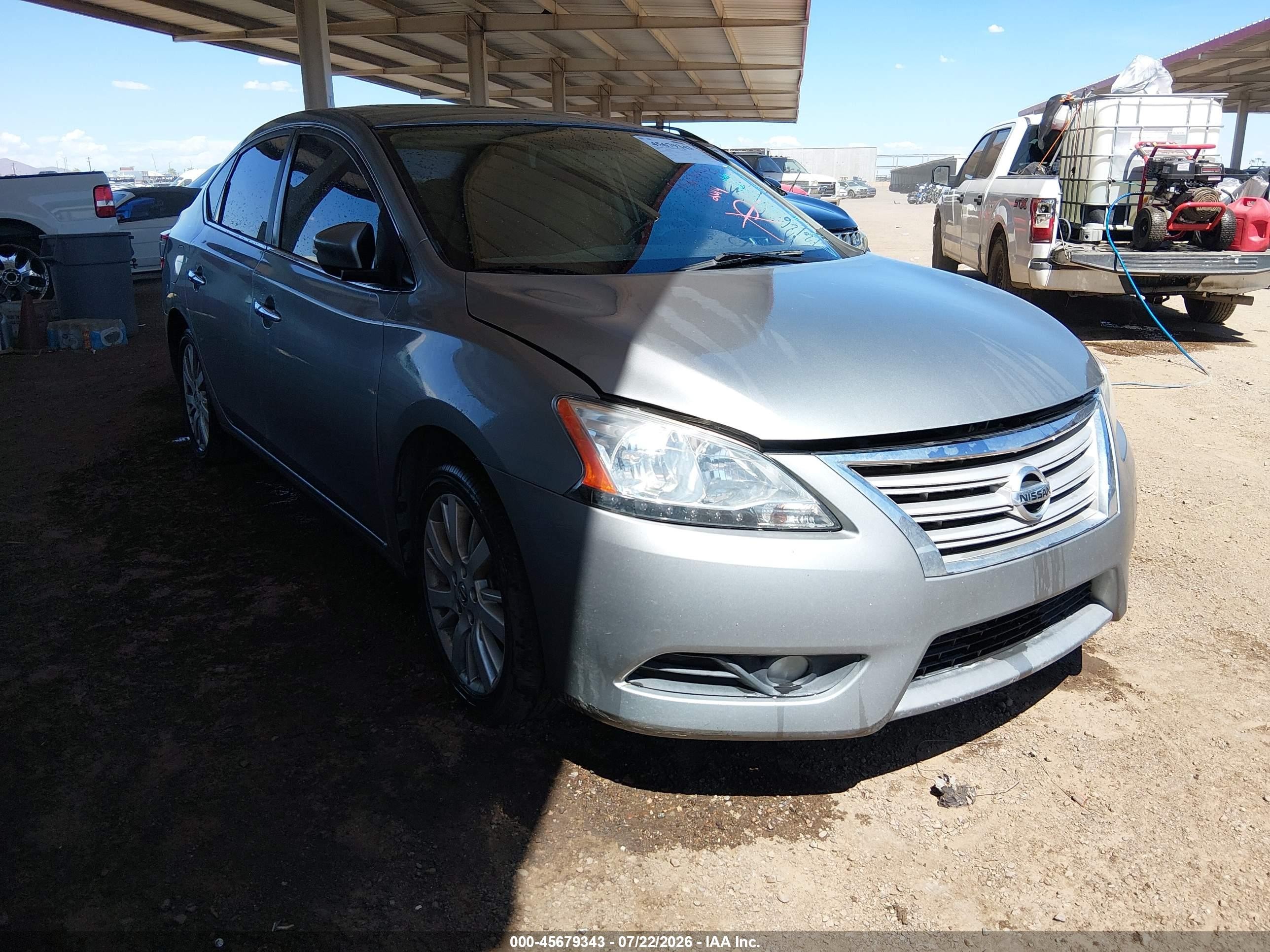 2014 Nissan Sentra Sl Gray vin: 3N1AB7AP3EY332680