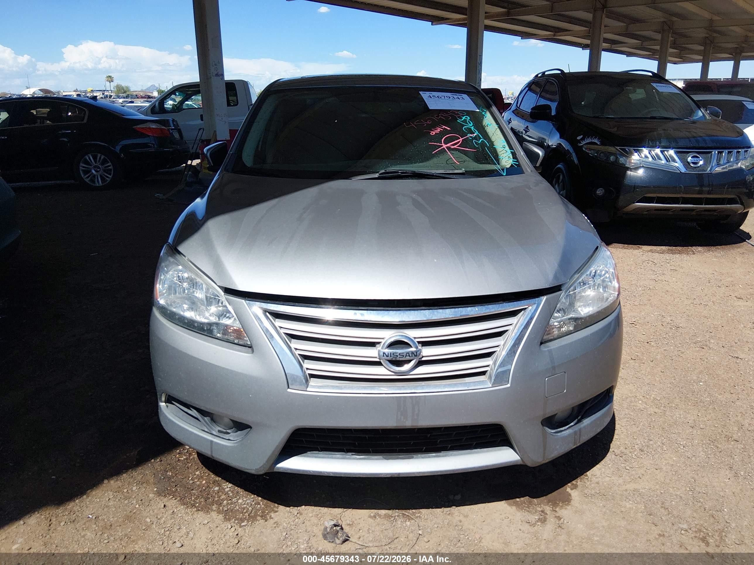 2014 Nissan Sentra Sl Gray vin: 3N1AB7AP3EY332680