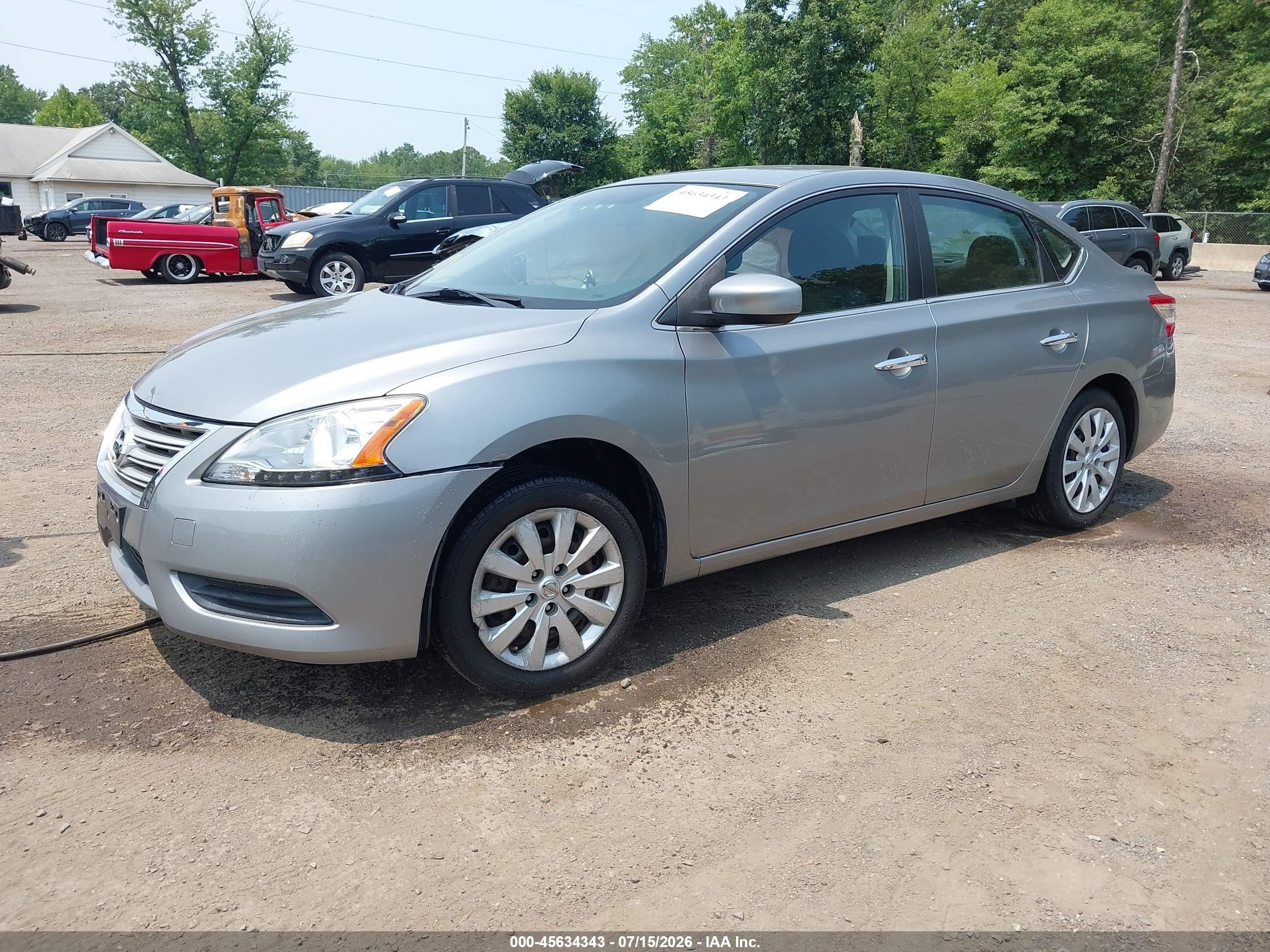 2014 Nissan Sentra Sv Black vin: 3N1AB7AP3EY335708