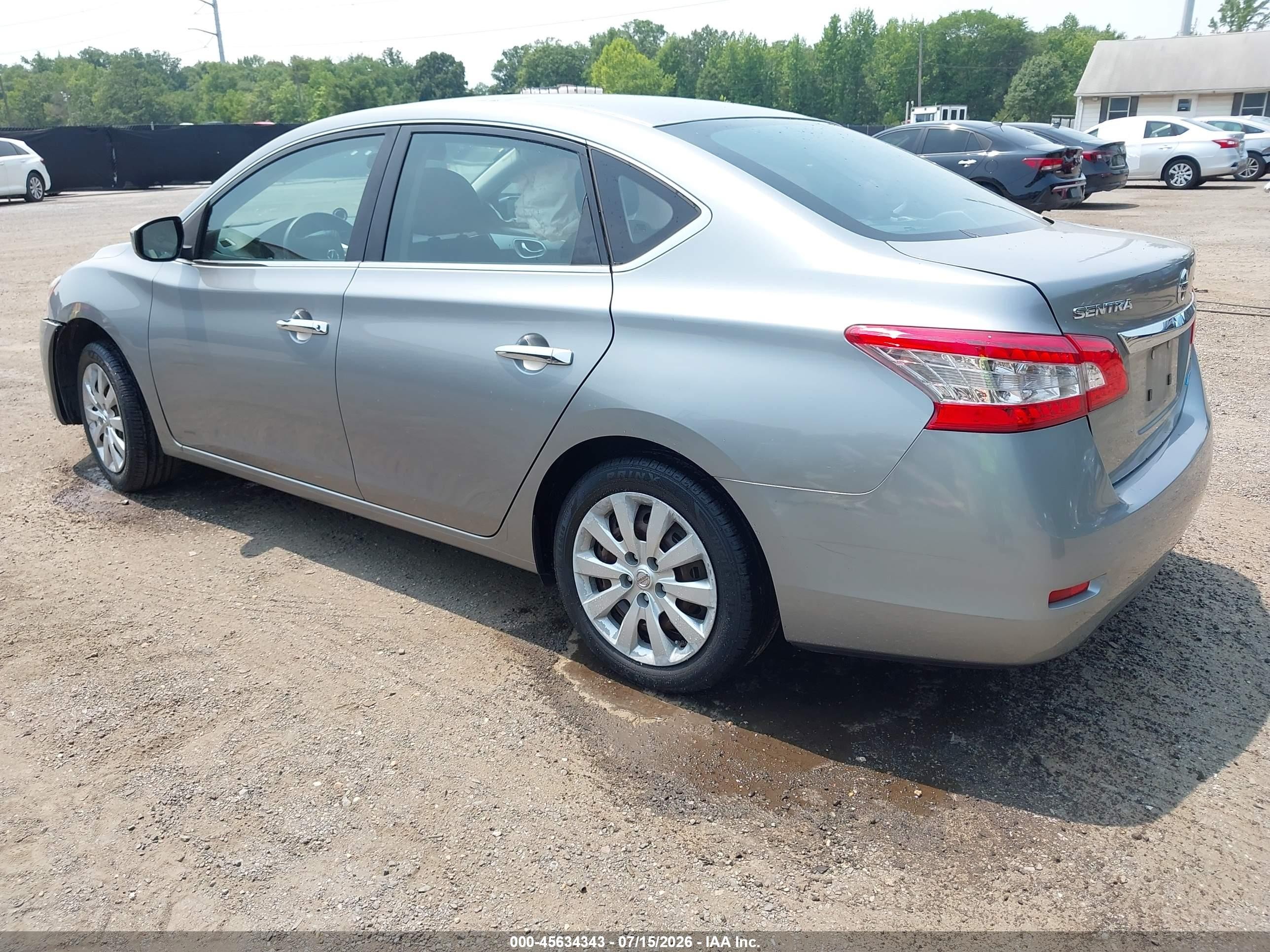 2014 Nissan Sentra Sv Black vin: 3N1AB7AP3EY335708